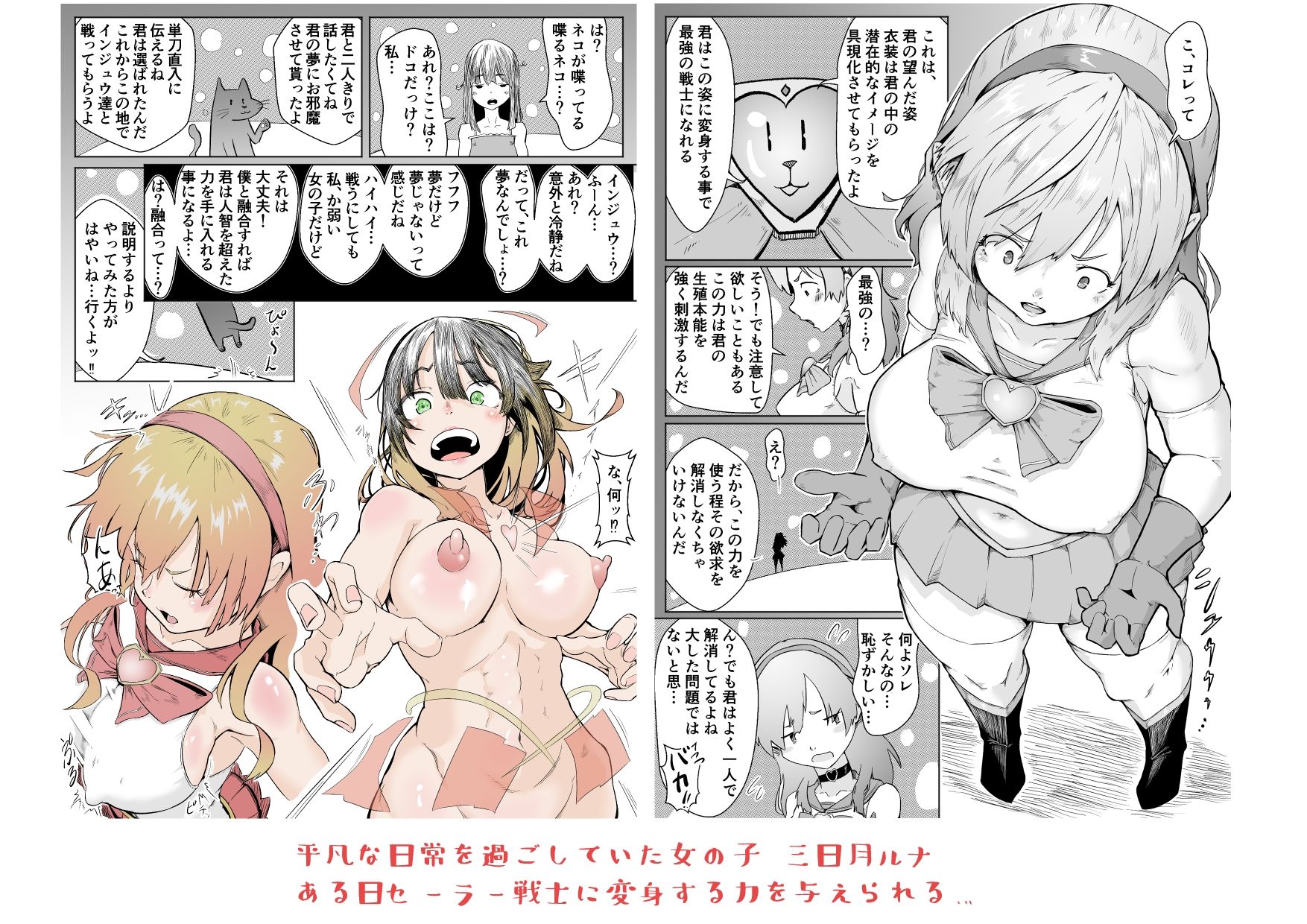 セックスバトルヒロイン セーラー戦士 三日月ルナ サンプル2ページ目