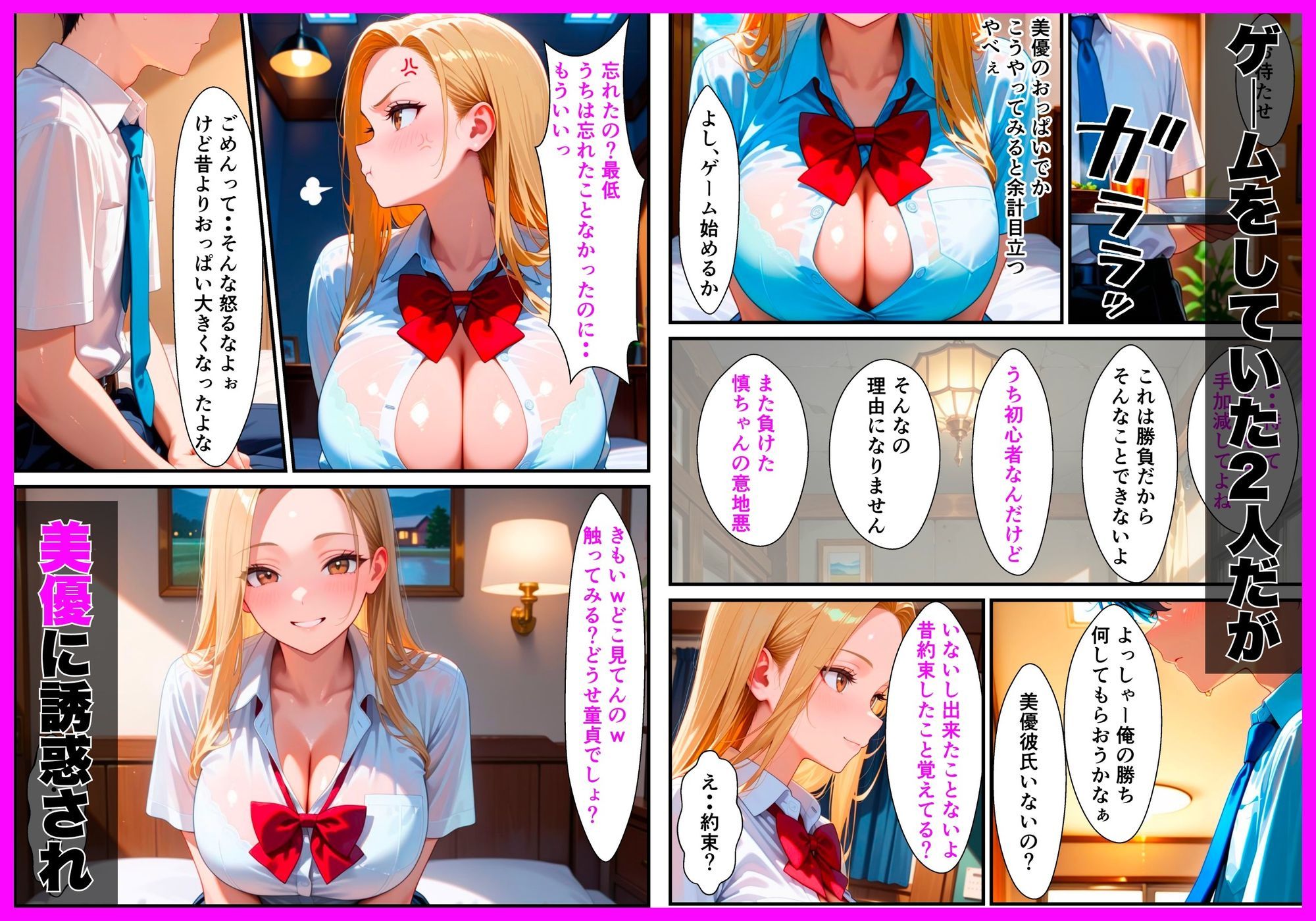 ギャルになって再会した幼馴染に童貞卒業させられて中出しセックスしまくった話 サンプル3ページ目