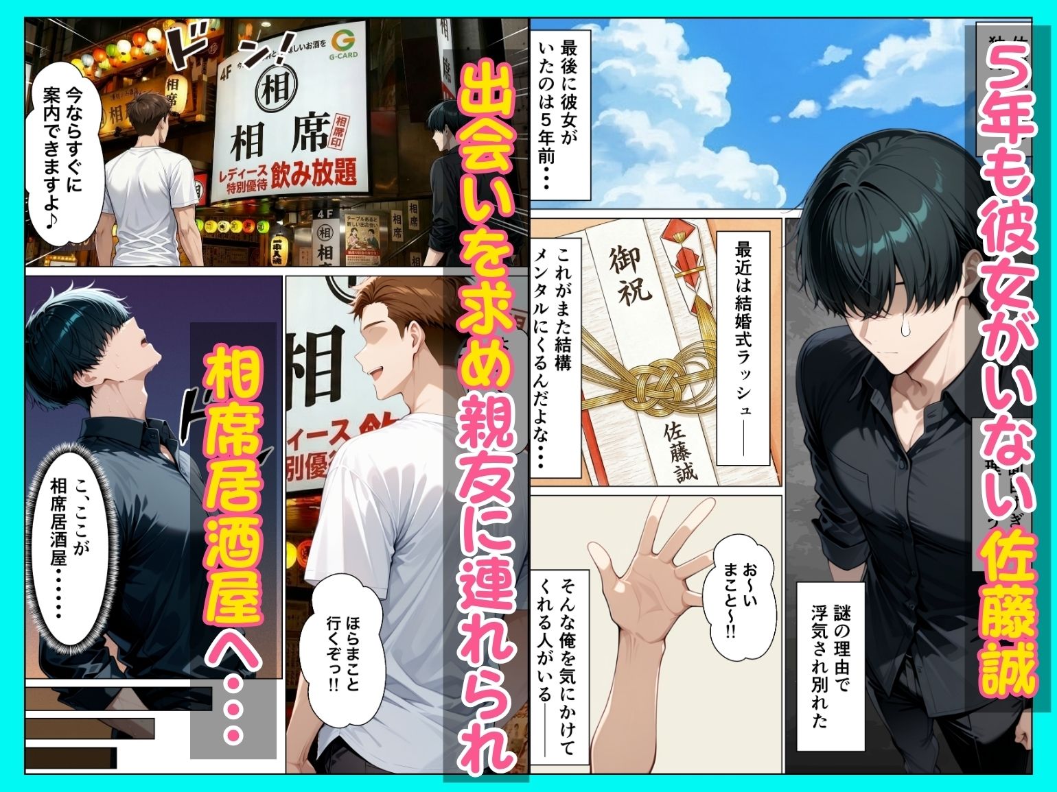 相席居酒屋で出会ったダウナーギャルと朝まで本能剥き出しイチャラブセックス サンプル1ページ目