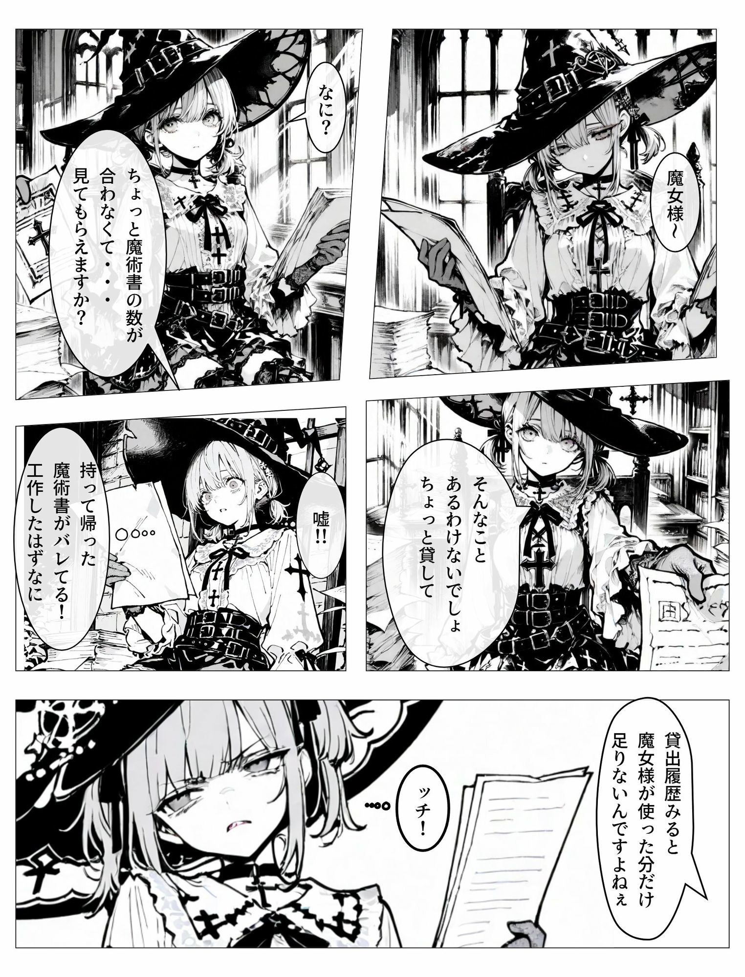 ポンコツな魔女様は借りを作れない！ サンプル1ページ目