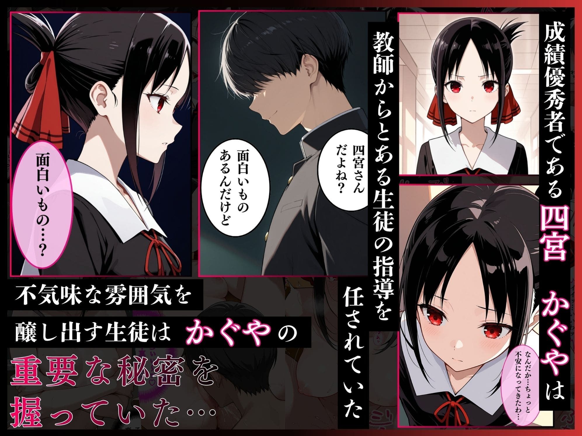 かぐや様を犯したい、白金圭も犯したい。才女たちが快楽地獄の性奴●に サンプル1ページ目