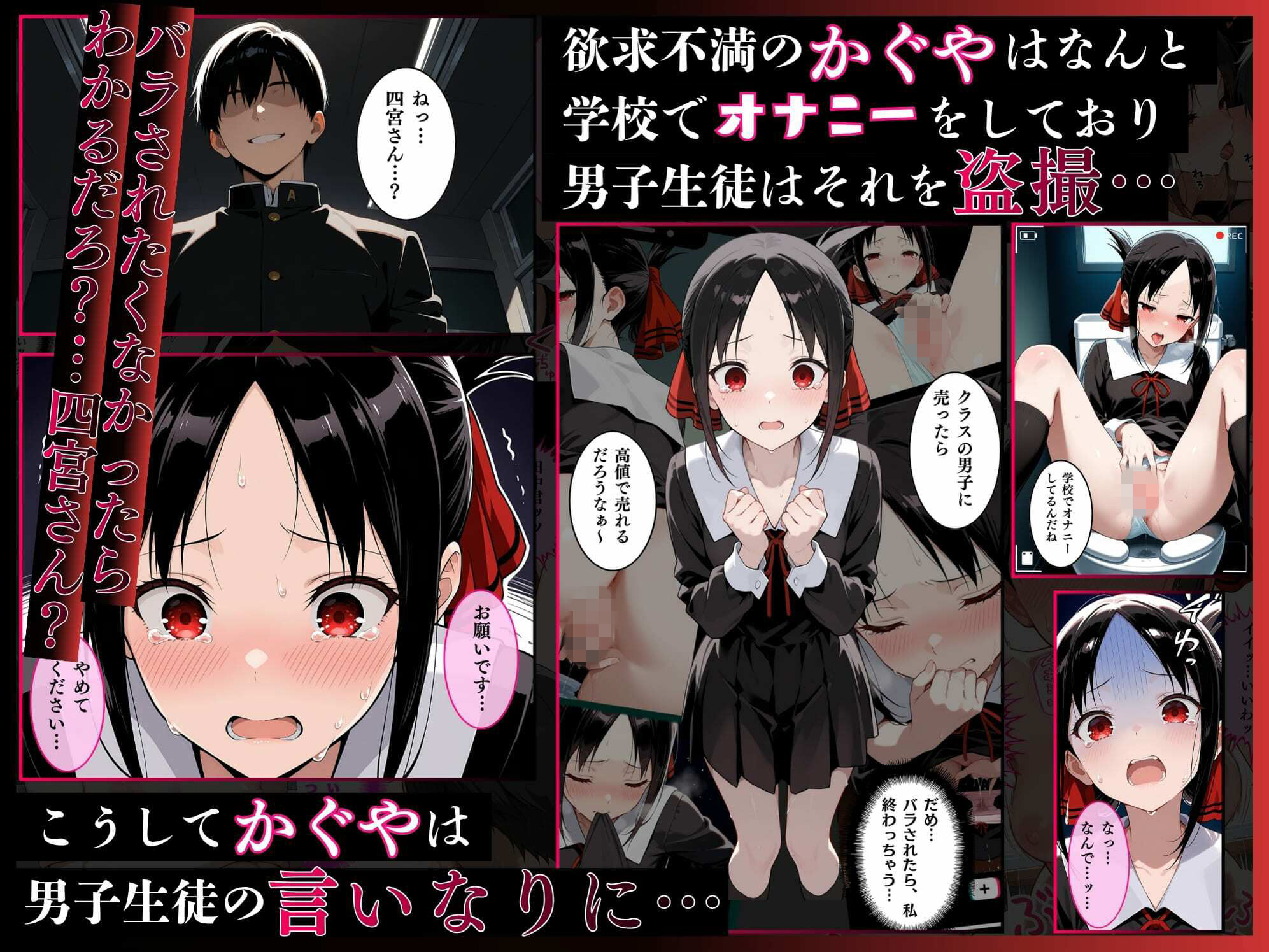 かぐや様を犯したい、白金圭も犯したい。才女たちが快楽地獄の性奴●に サンプル2ページ目