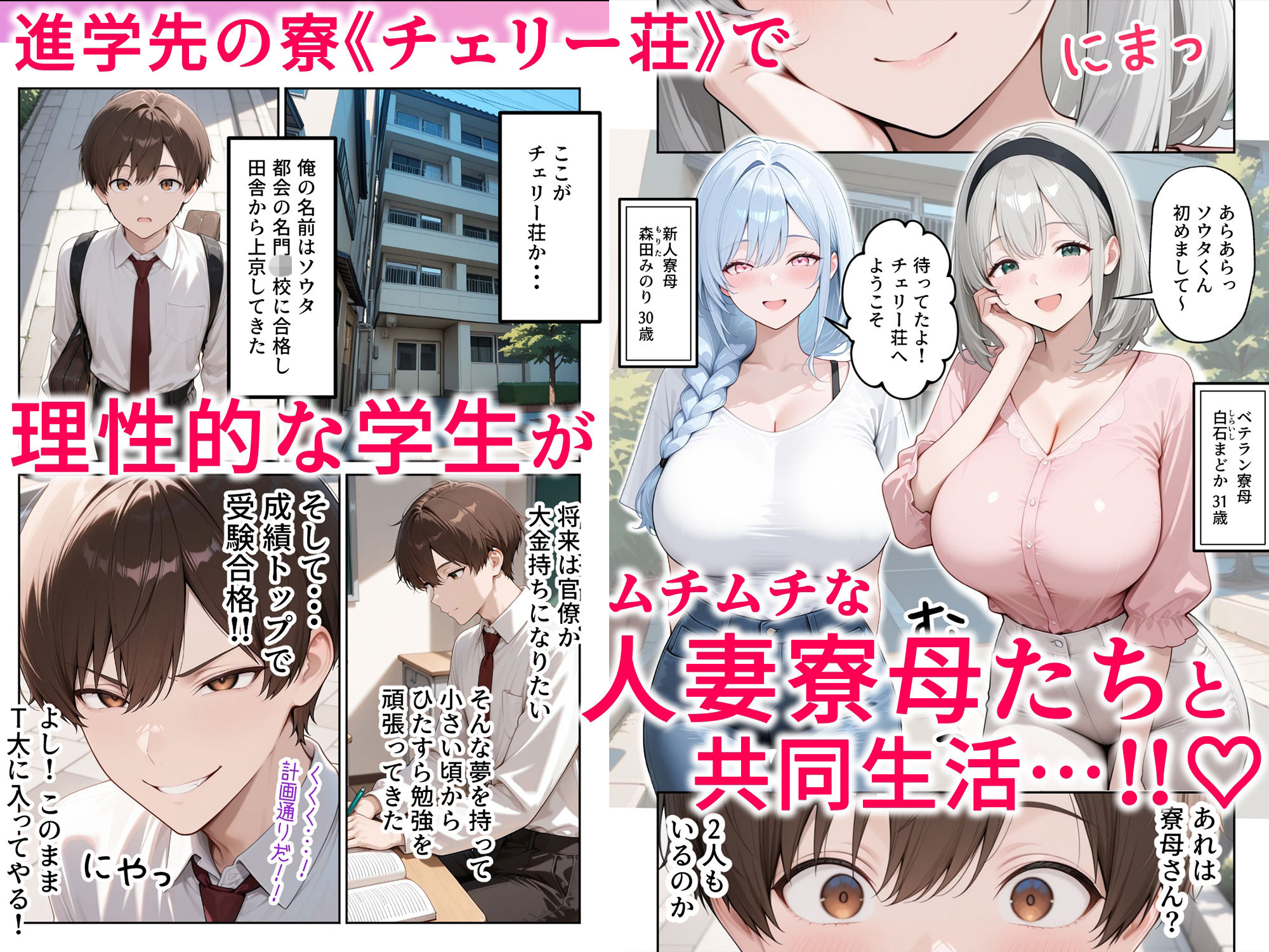 人妻寮母に墜とされるっ！理性崩壊SEX サンプル1ページ目