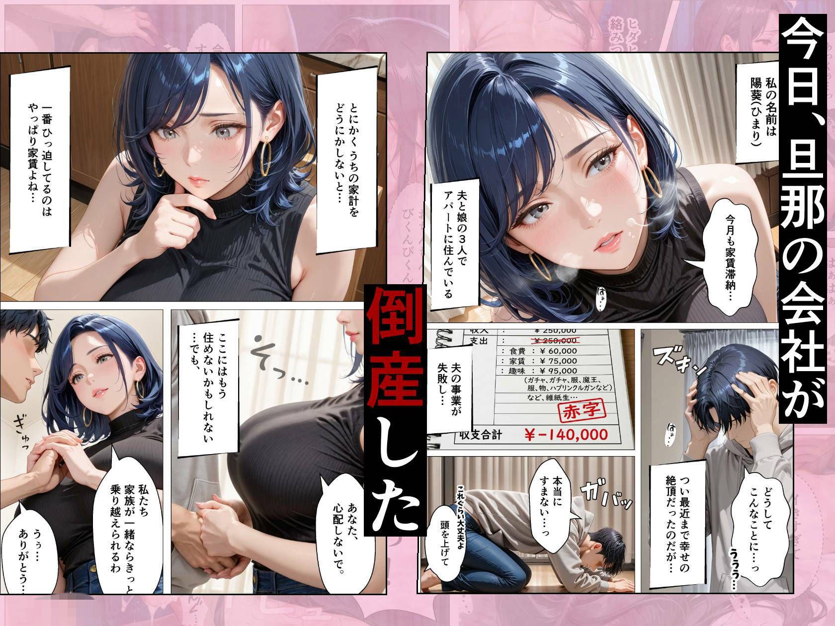 孕ませアパート 親子揃って完全に堕ちるまで サンプル1ページ目