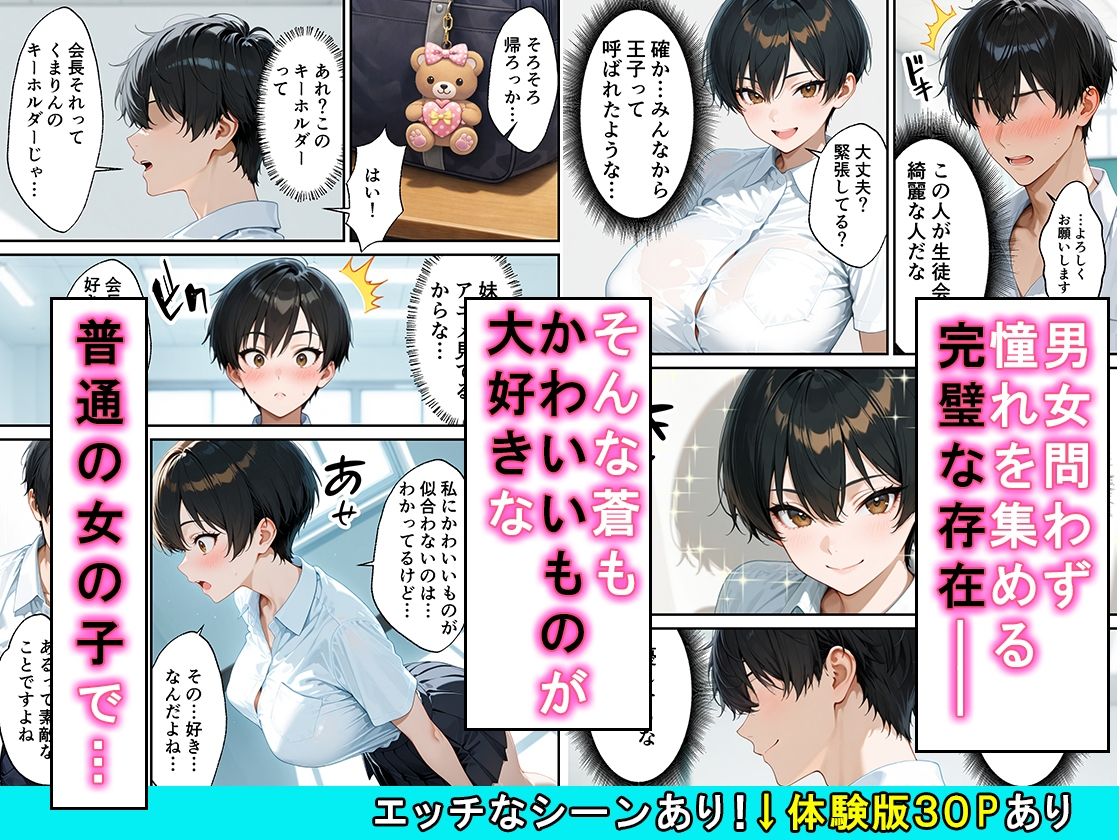 女の子扱いされたい王子様な生徒会長があまあま中出しセックスでメスになる話 サンプル2ページ目
