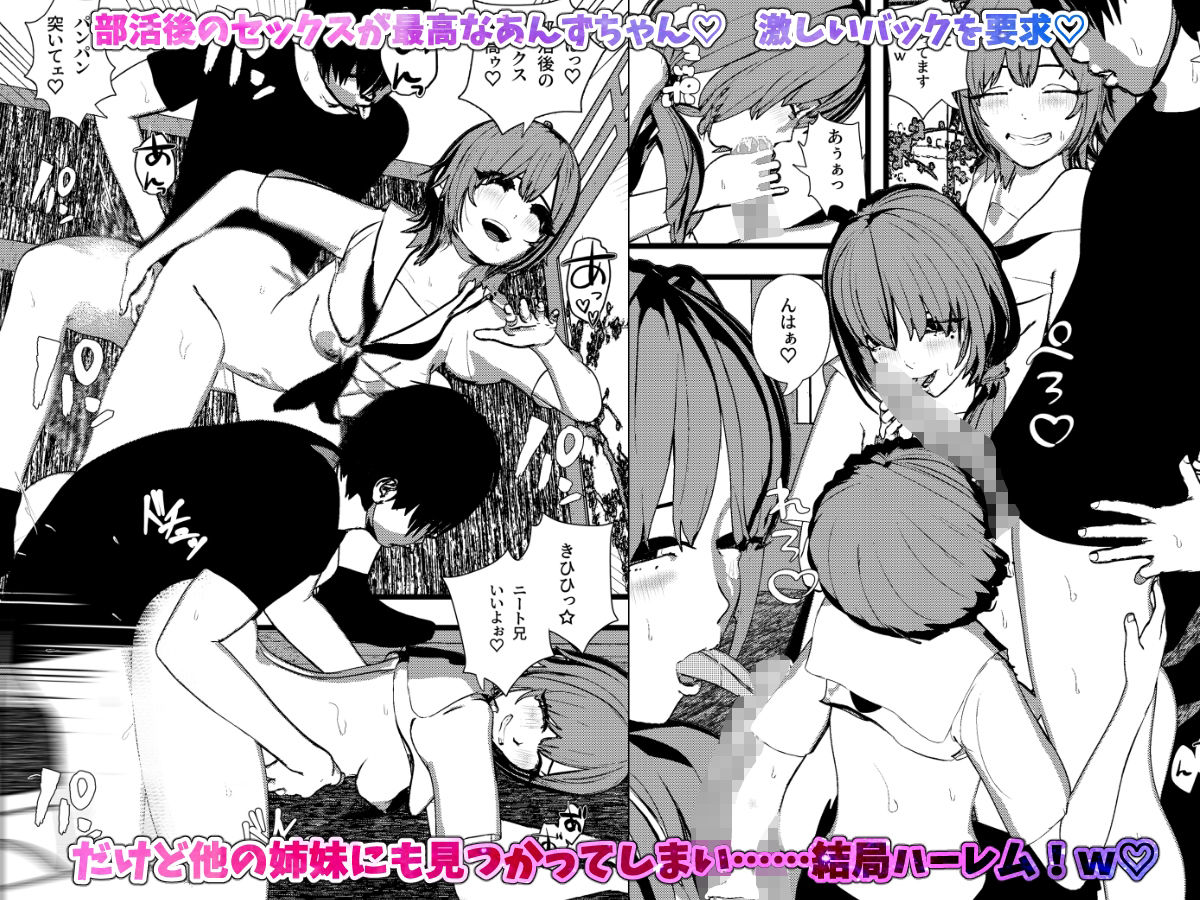 田舎ちっぱい3姉妹とハーレムSEX！2 サンプル2ページ目