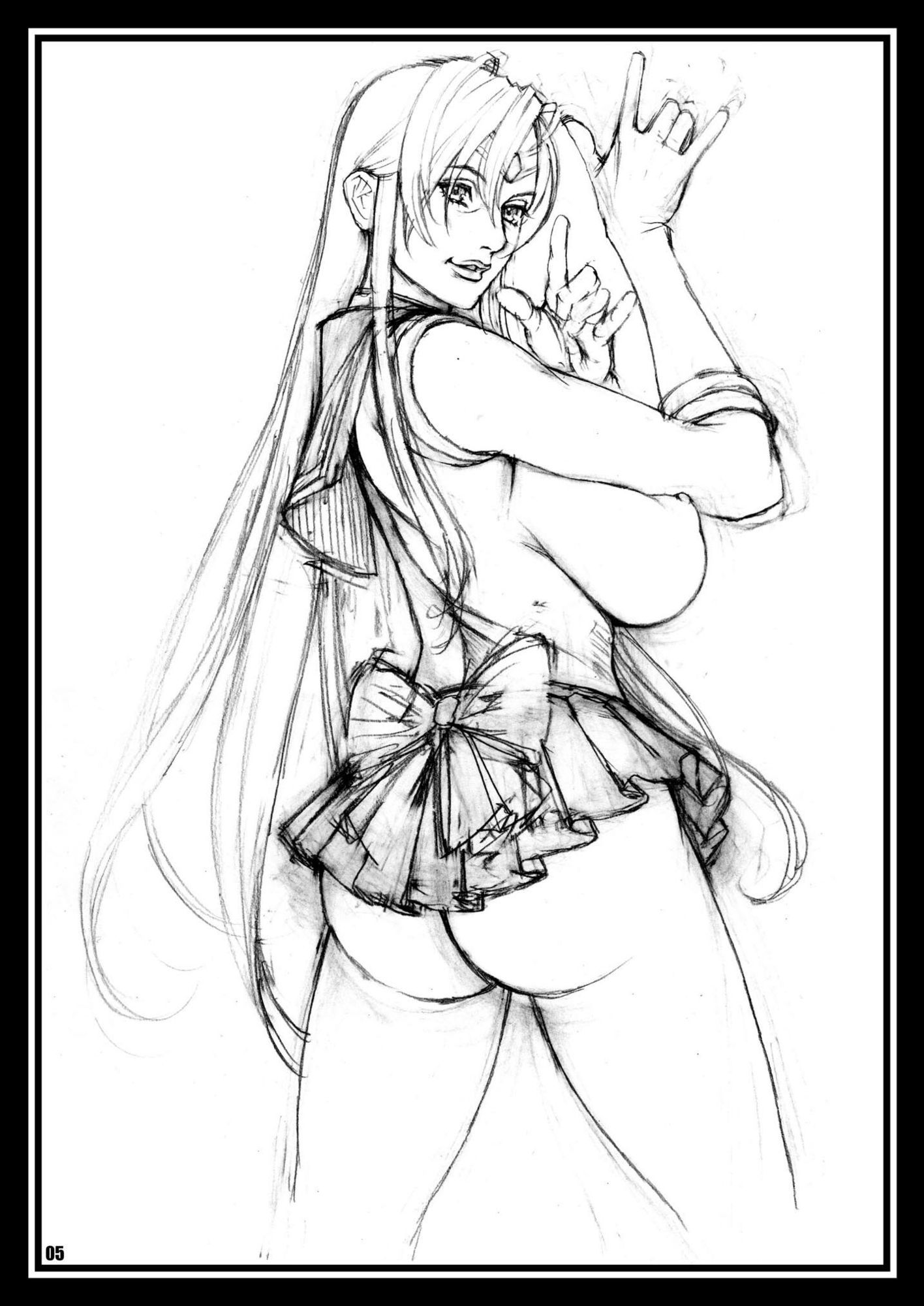十六夜ラフ画集 FAN ART 2 サンプル1ページ目