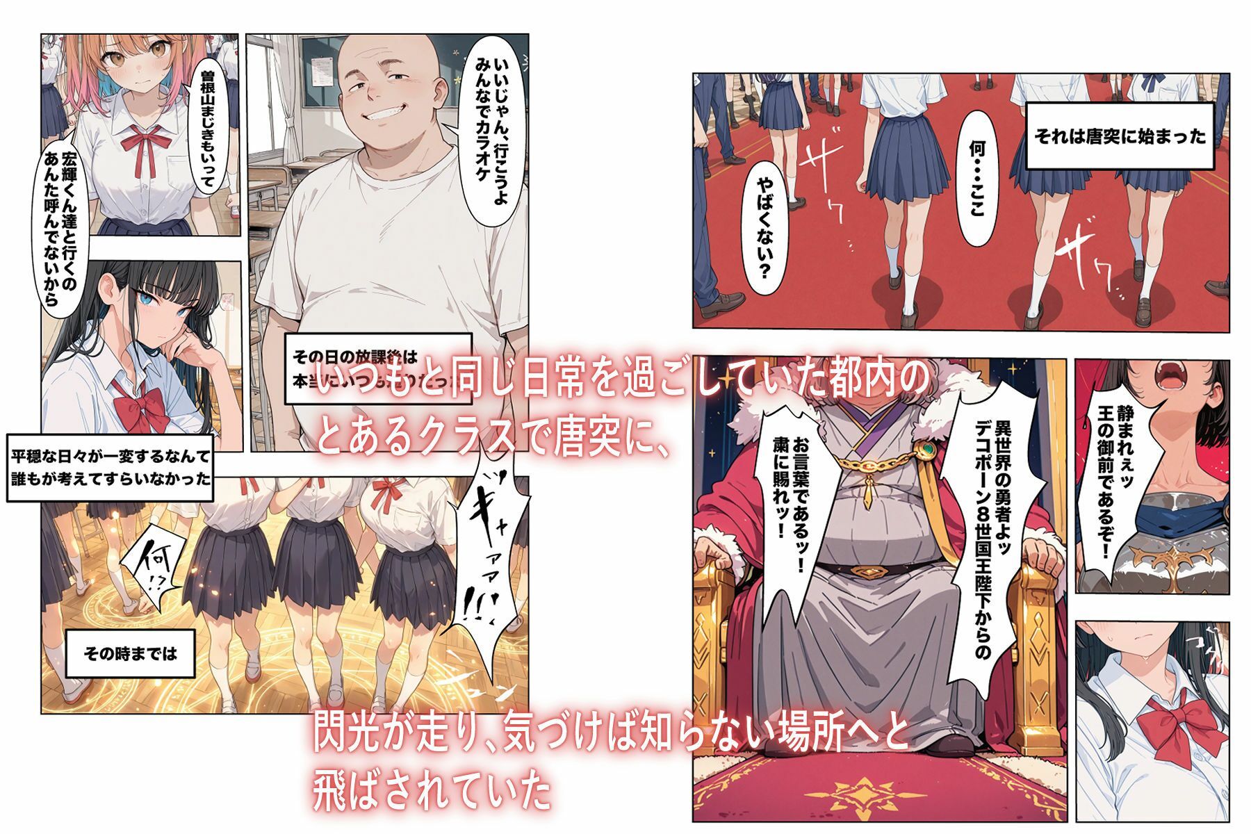 異世界、洗脳クラス サンプル1ページ目