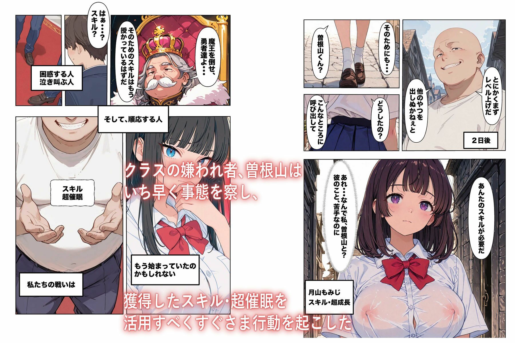 異世界、洗脳クラス サンプル2ページ目