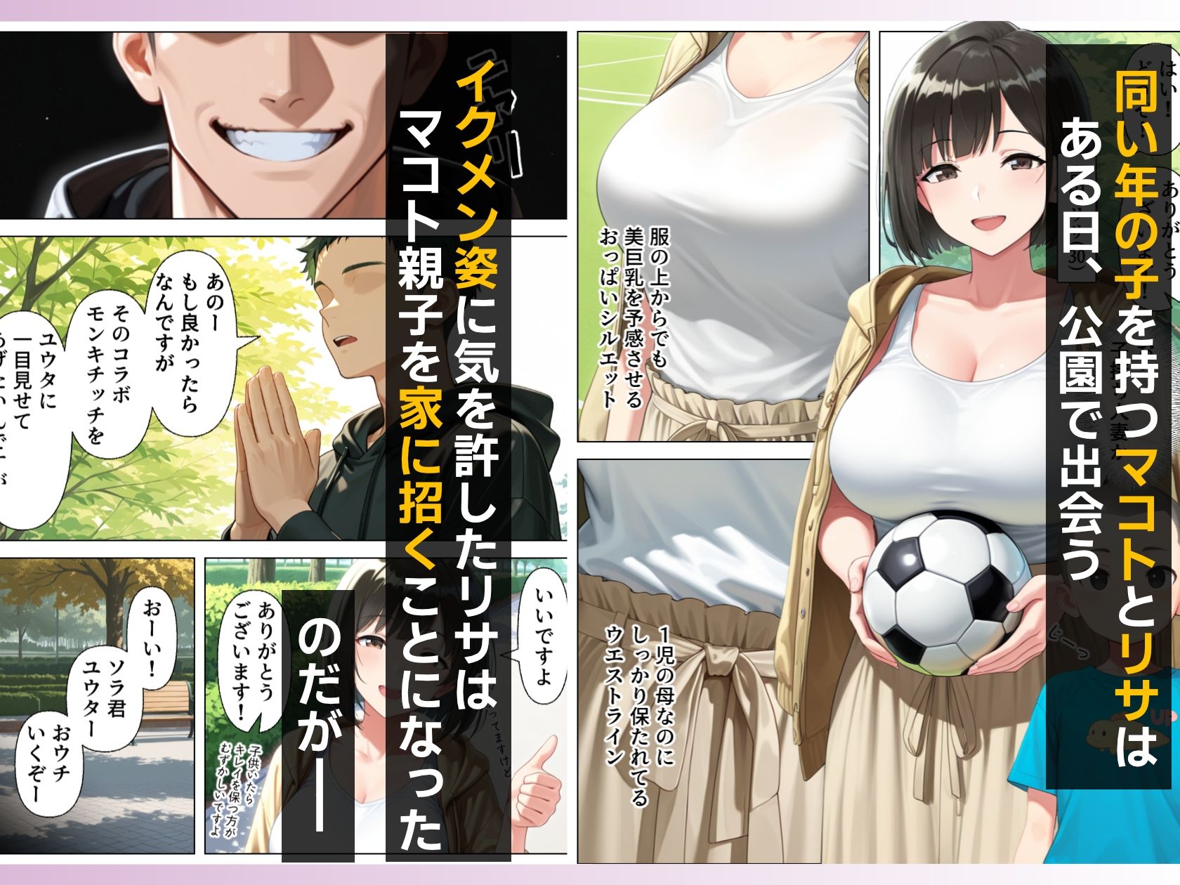 子持ち人妻をNTR（寝取り）調教SEXでメス堕ち サンプル1ページ目