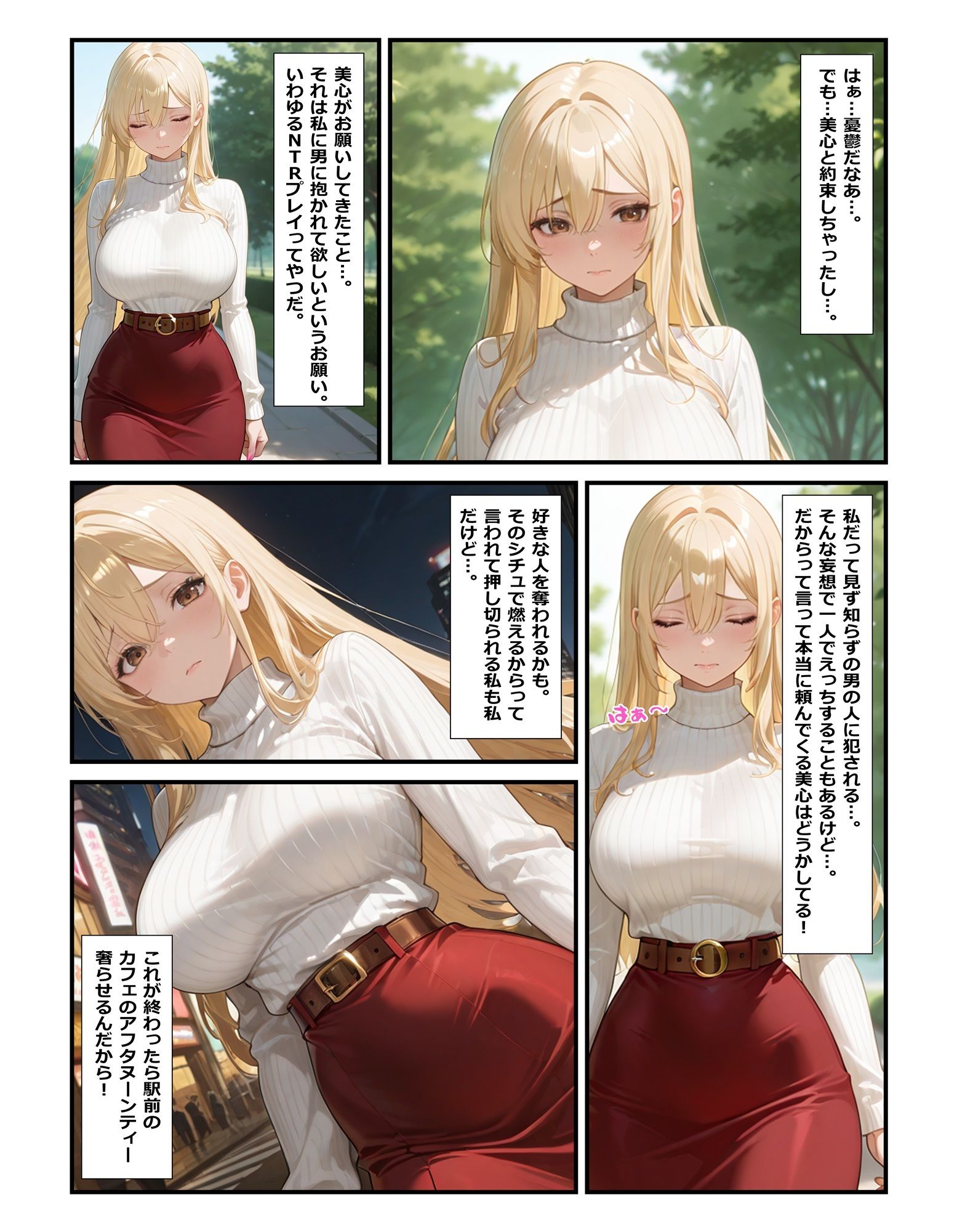 レズ彼女を寝取らせ！狂気の子作り孕ませ計画 サンプル2ページ目