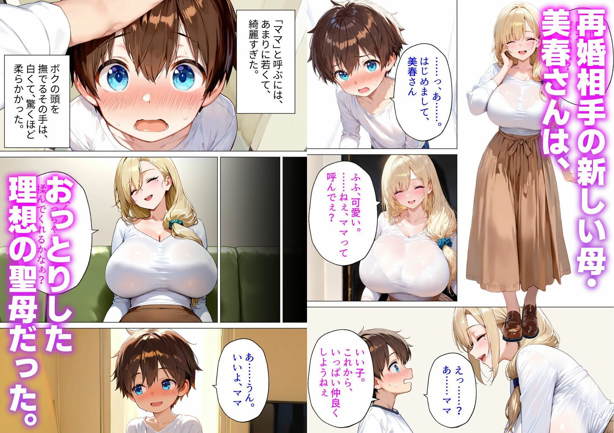 おっとり義母の赤ちゃん作り教育〜パパには内緒でボクを種馬にするギャルママの歪んだ愛〜 サンプル1ページ目