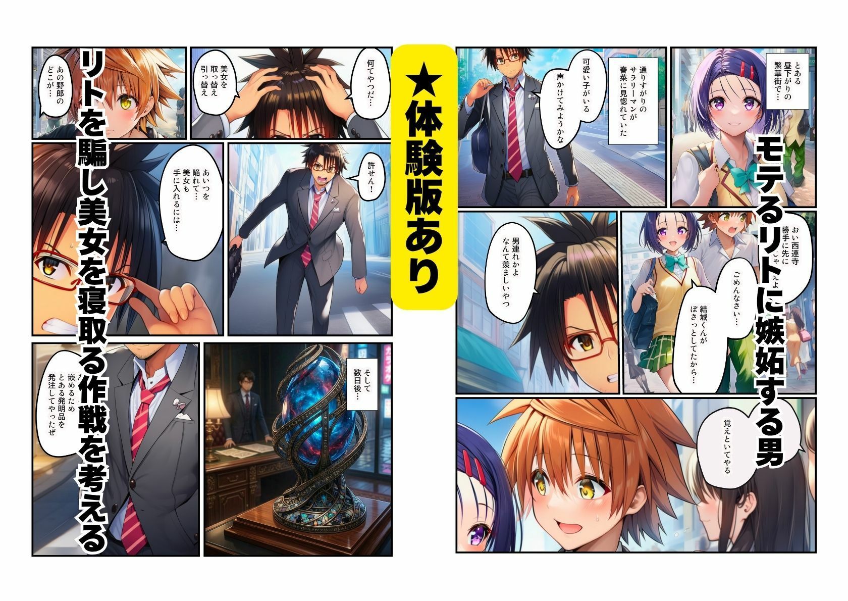 【NTR】とらぶる美女が（唯・春菜・モモ）パパ活でリトの借金返済 サンプル1ページ目
