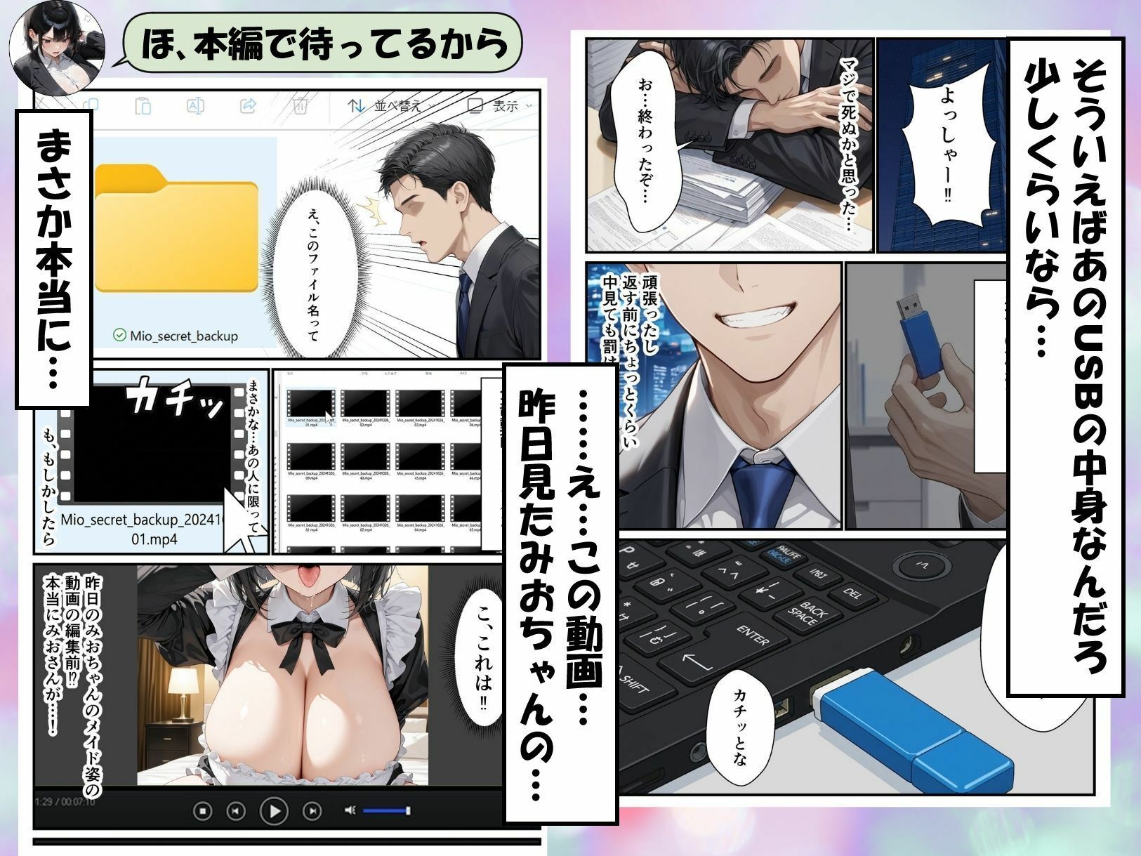 パワハラ女上司のエロ垢がばれて専用オナホになる話 サンプル5ページ目