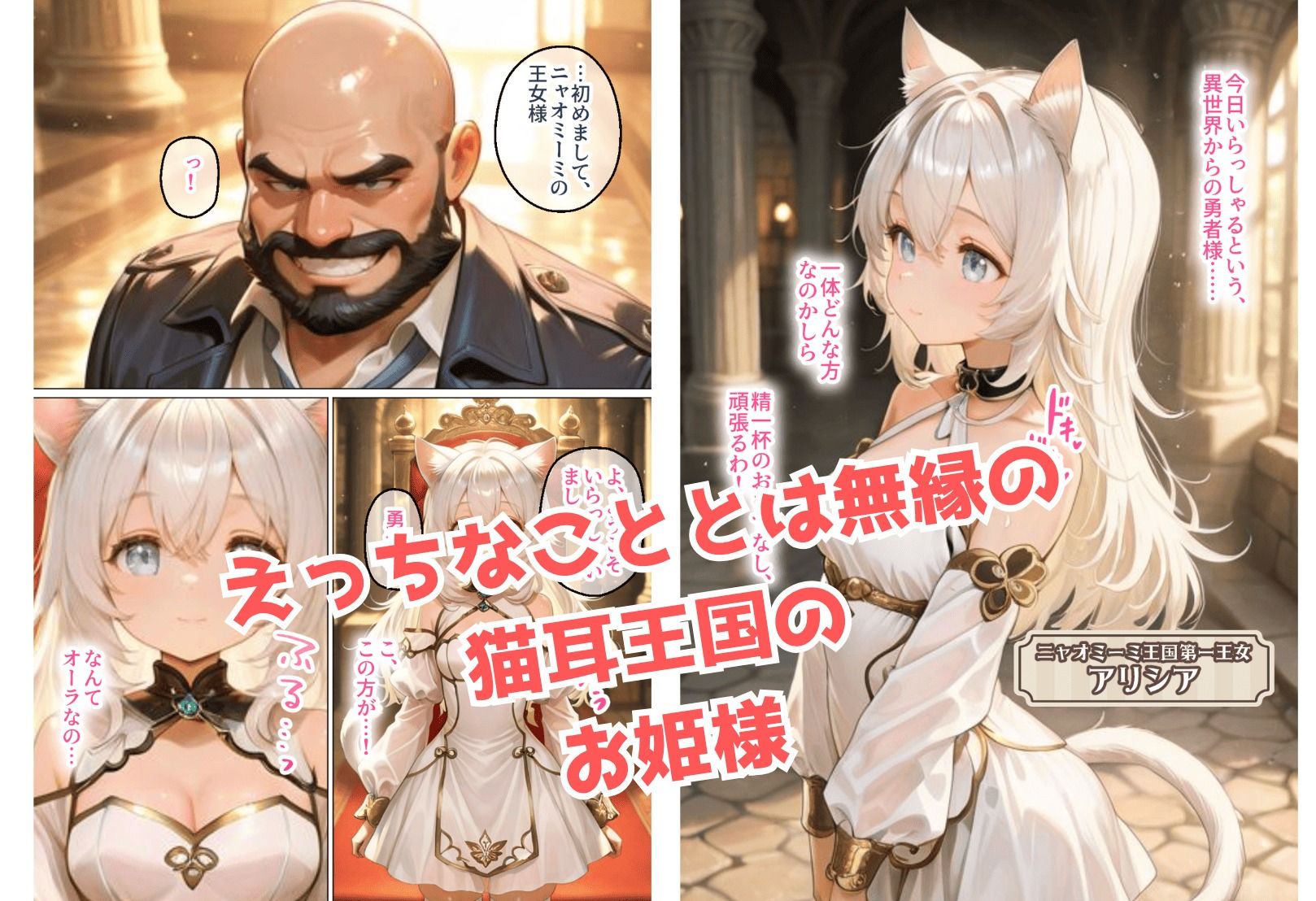 猫耳王国のお姫様がチン棒に服従した件【全Pセリフあり】 サンプル1ページ目