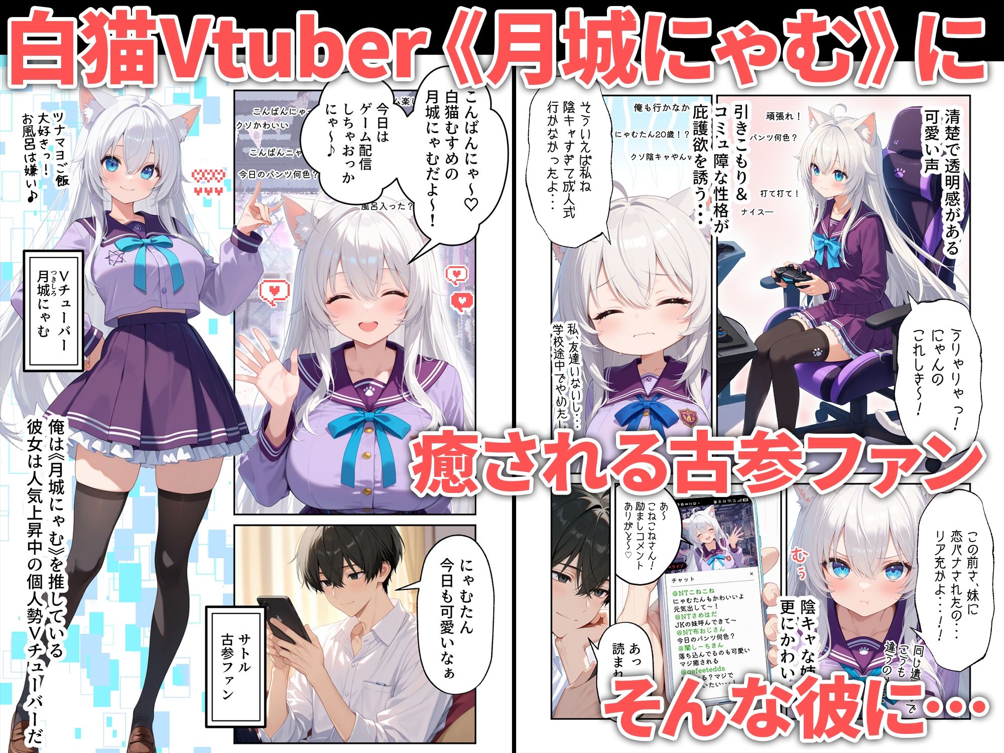 浮気えっち  恋人の姉が推しのVtuberだった話 サンプル1ページ目