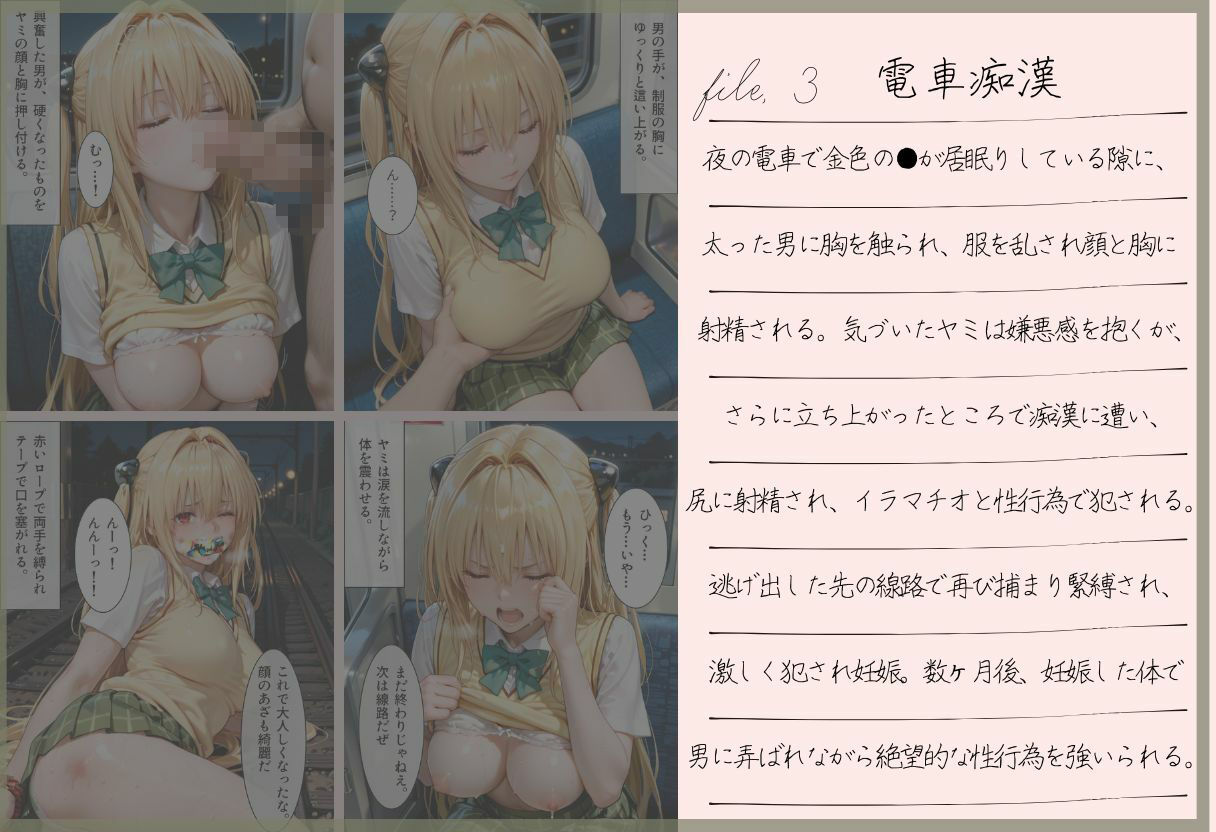 狙われた3人の女子校生 サンプル3ページ目