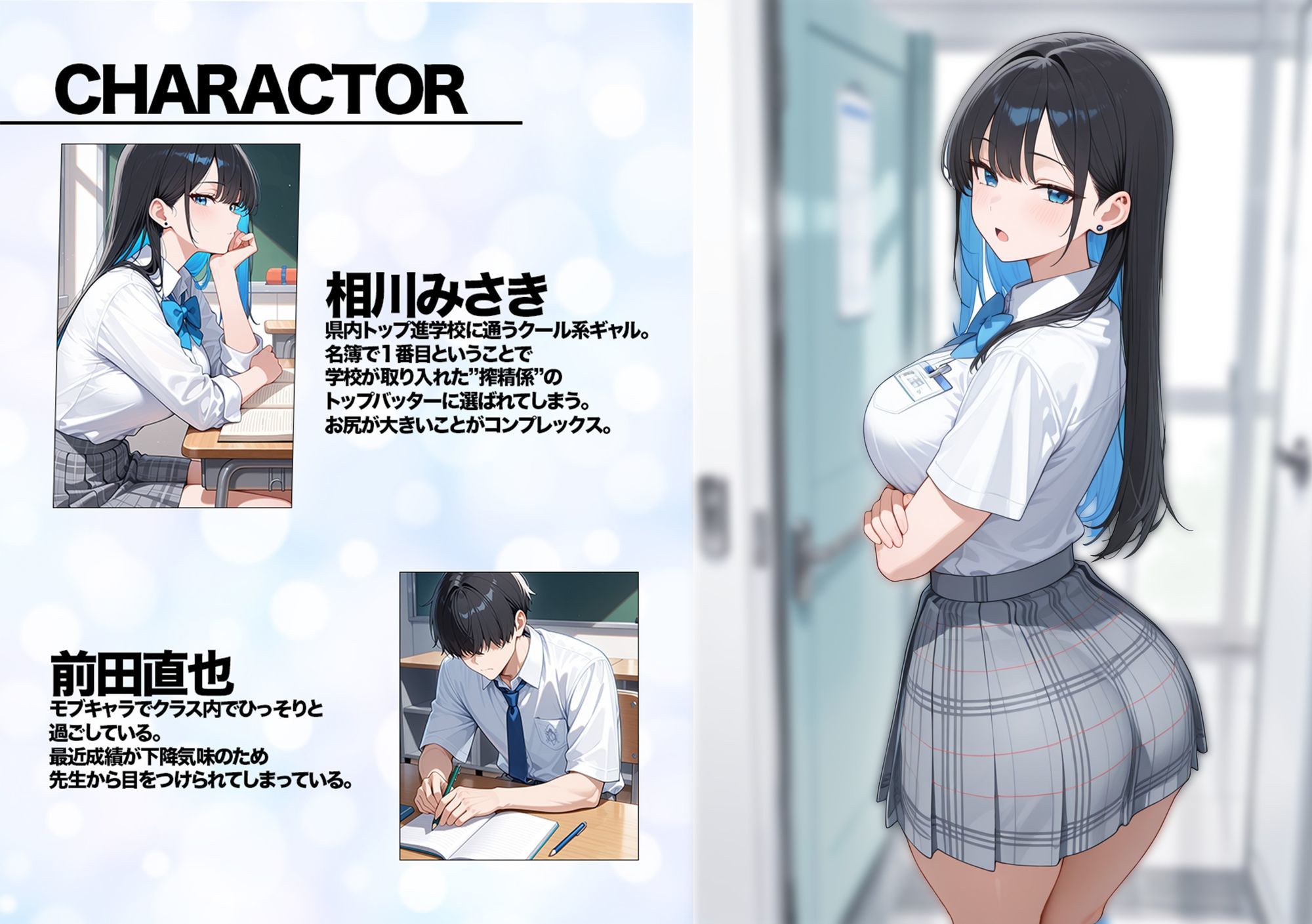 5日後に搾精係に任命されたデカ尻クールギャルとイチャラブセックスする話 サンプル1ページ目