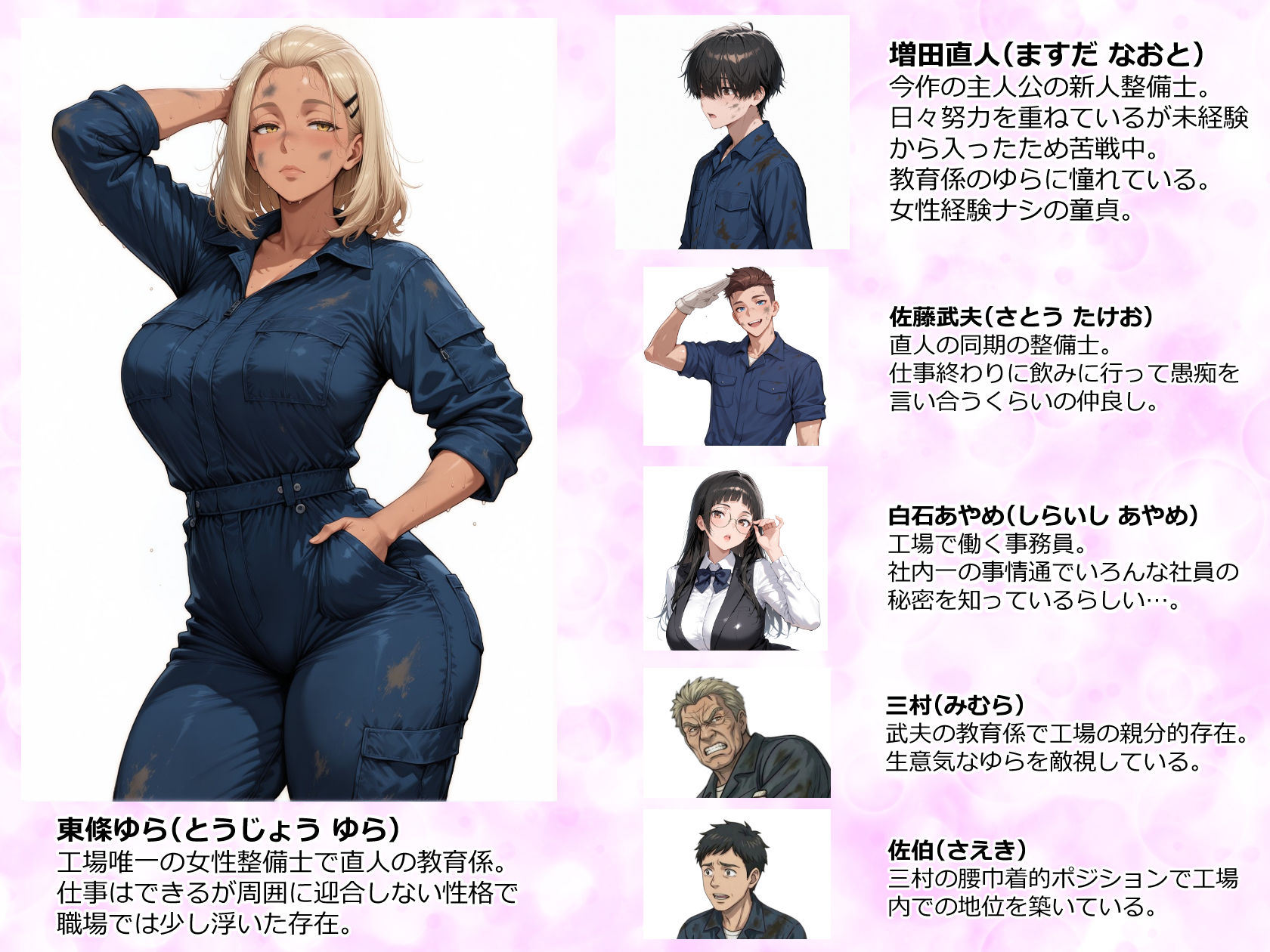整備工場の爆乳ギャル先輩が実はエロ配信者だった話  〜新人整備士の俺だけが知る彼女の秘密〜 サンプル1ページ目