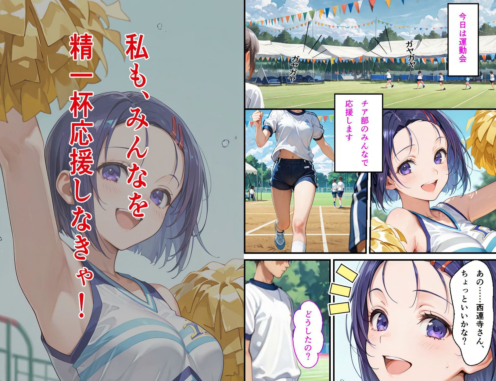 西連〇春菜 学園の悲劇 3 運動会編 〜逃げ場のない喧騒、図書室の悪夢再び〜 サンプル1ページ目
