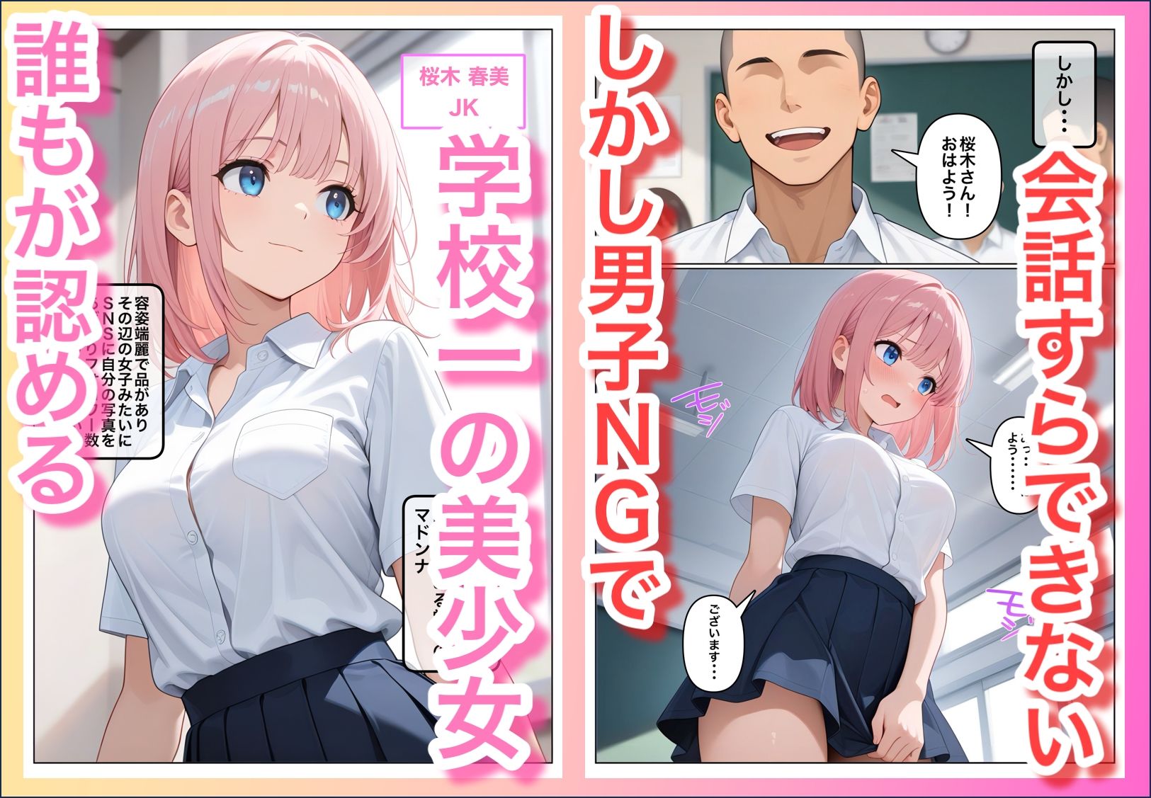 男子NGマドンナとヤルには不意打ち挿入しかなかった サンプル1ページ目