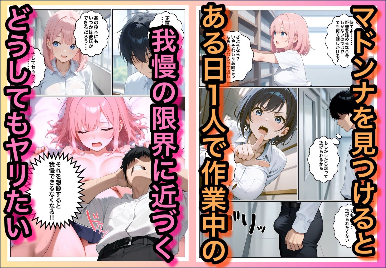 男子NGマドンナとヤルには不意打ち挿入しかなかった サンプル2ページ目