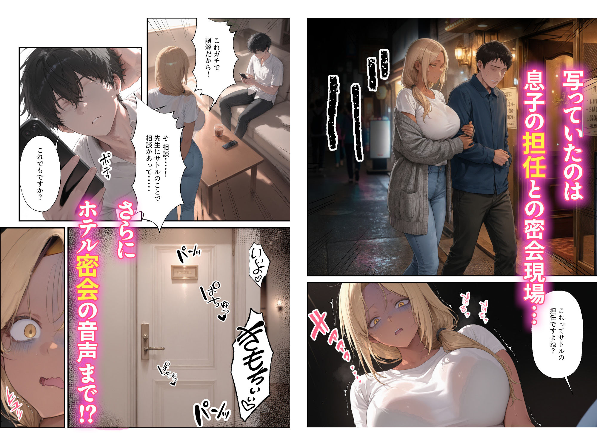 親友の母親 爆乳ギャルママの弱みを握ったので俺の嫁にすることにした【エロ動画】 サンプル4ページ目