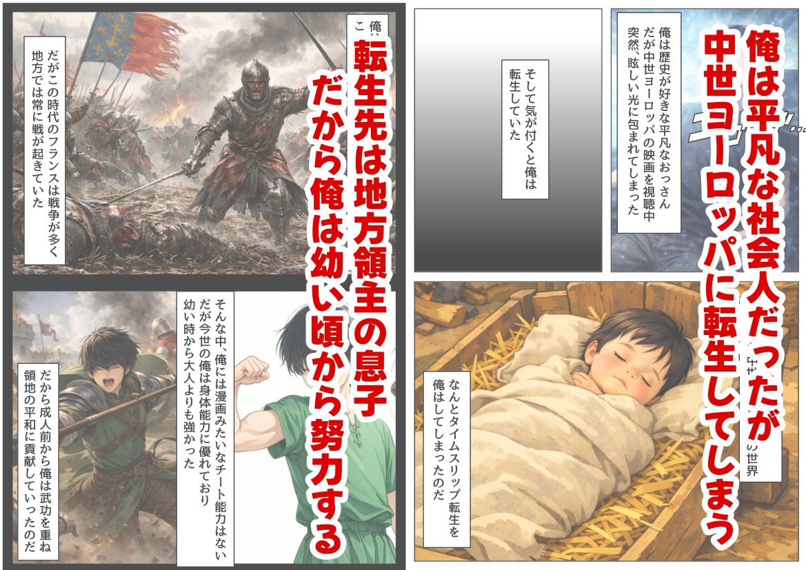 中世領主に転生した俺は、【初夜権】で処女を抱きまくる サンプル1ページ目