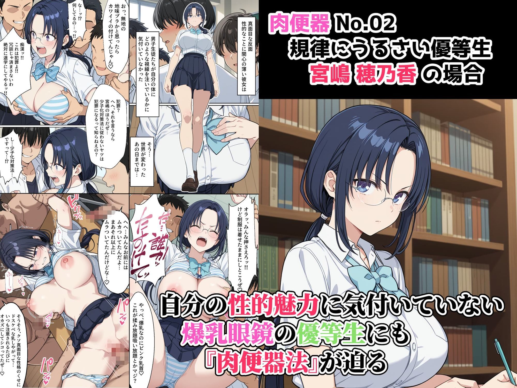 肉便器法の成立した世界で〜校内の好きな美少女を選んで肉便器にできる世界〜 サンプル4ページ目