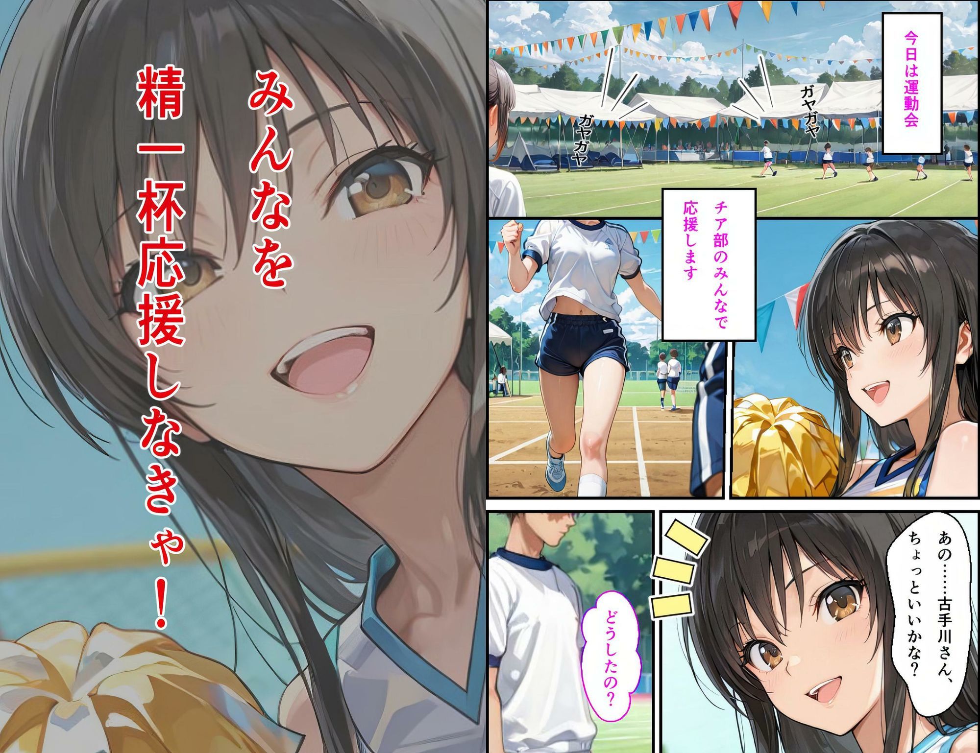 古手〇唯 学園の悲劇 3 【運動会編】 〜音楽を聴きながら腰を振らされる〜 サンプル1ページ目