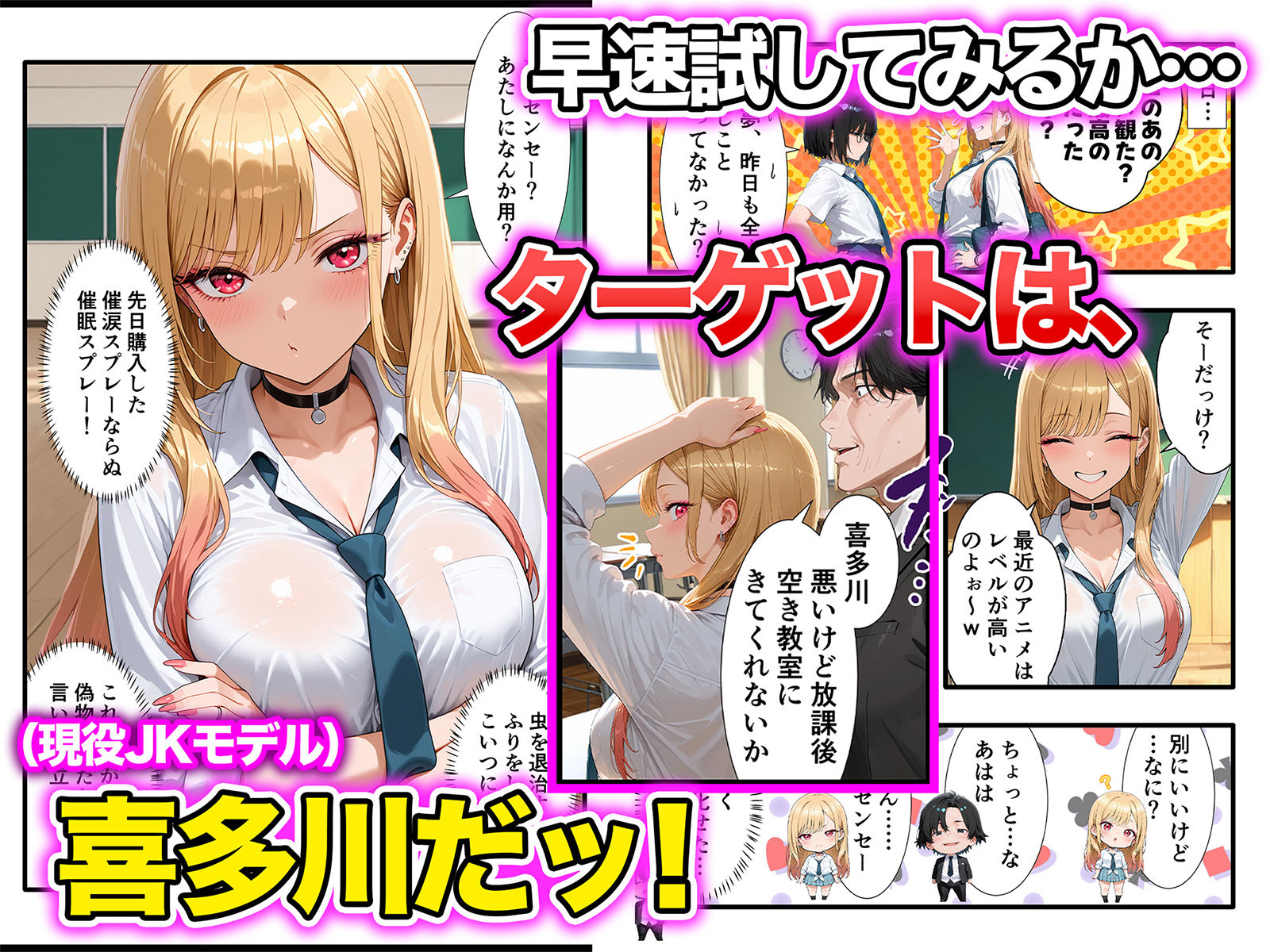 口だけ達者な生意気ギャルを制約あり催●スプレーで完堕ちさせた件 サンプル3ページ目