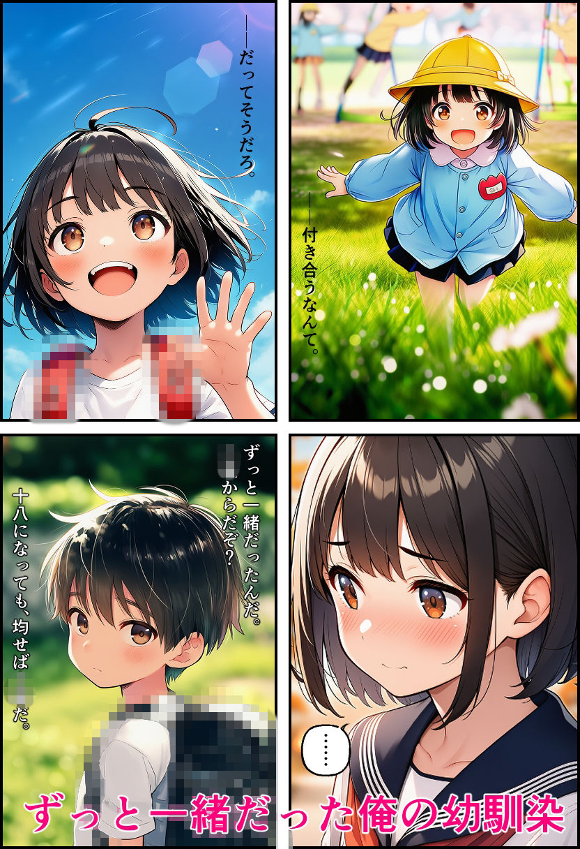 【本編130p】処女幼馴染とセックスしないと出られない部屋で幼馴染をやめるまで（はーと） サンプル2ページ目