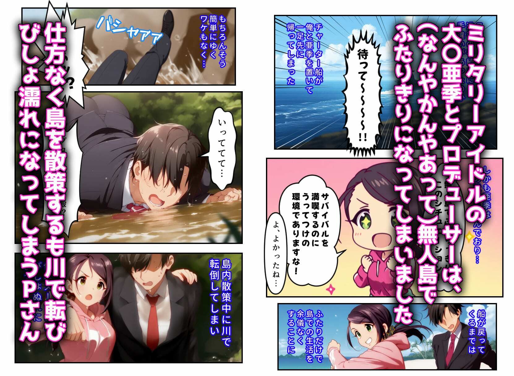 発情アイドルとペロリストP。肉欲サバイバル！全力でP殿を温めよ サンプル2ページ目