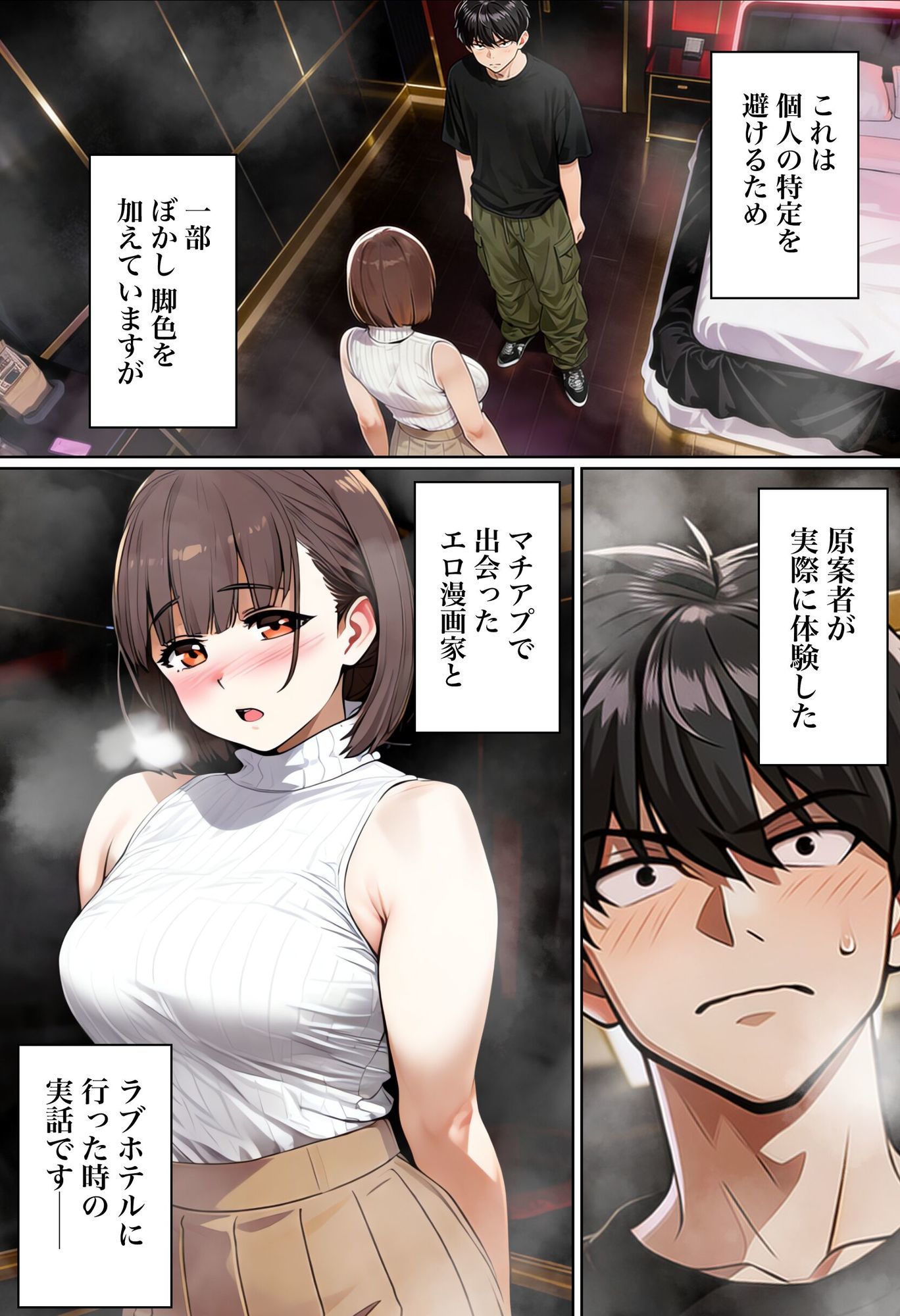 【実話】マチアプでコミケ帰りのムチムチ女エロ漫画家とマッチして、エロ漫画みたいなセックスした話www サンプル2ページ目