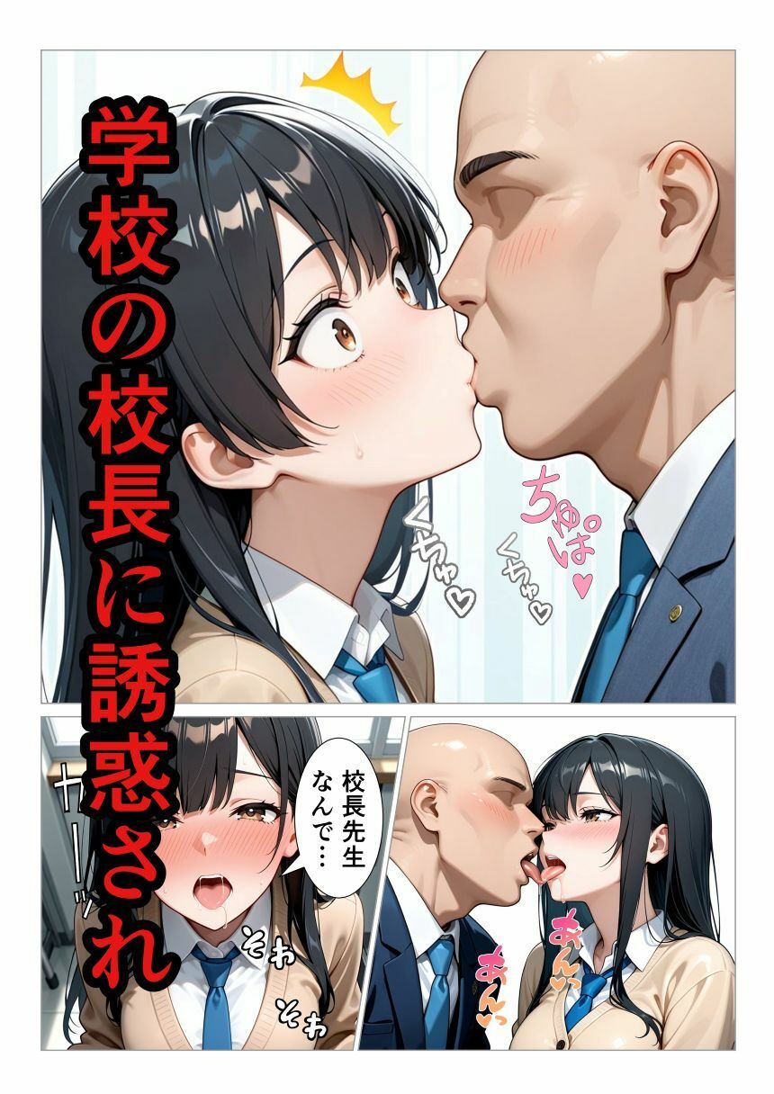 特待生の美少女女子校生が悪徳校長にメス堕ち サンプル2ページ目