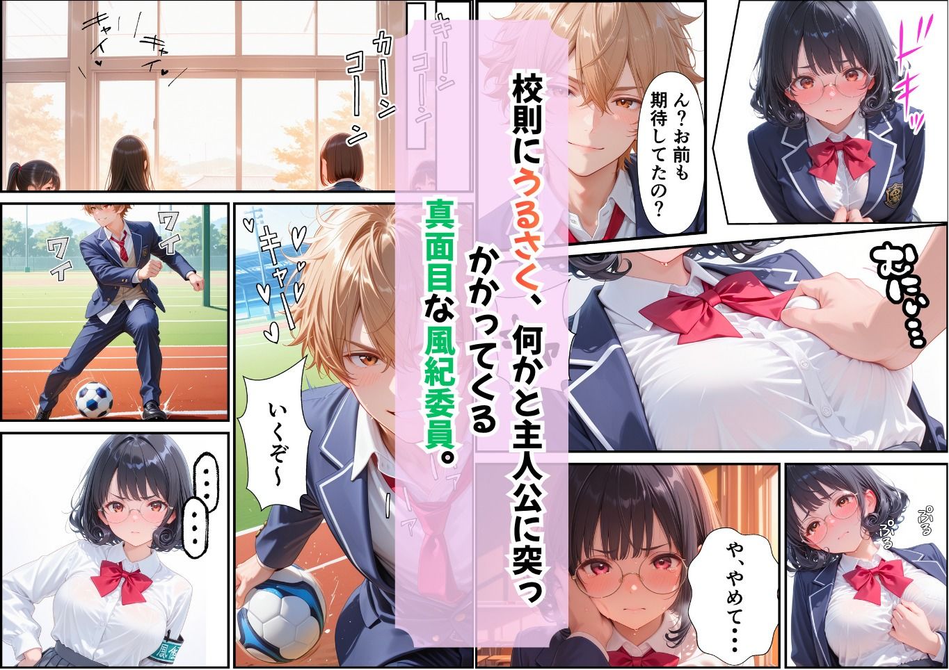 うるさい風紀委員をチャラ男が従順な彼女にするまで サンプル1ページ目