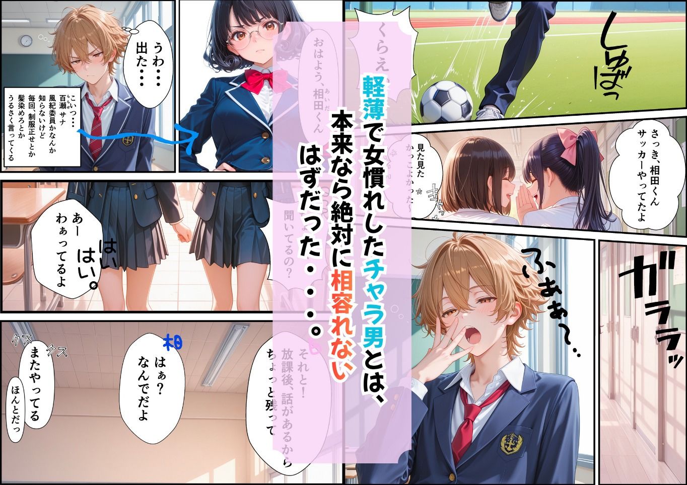 うるさい風紀委員をチャラ男が従順な彼女にするまで サンプル2ページ目