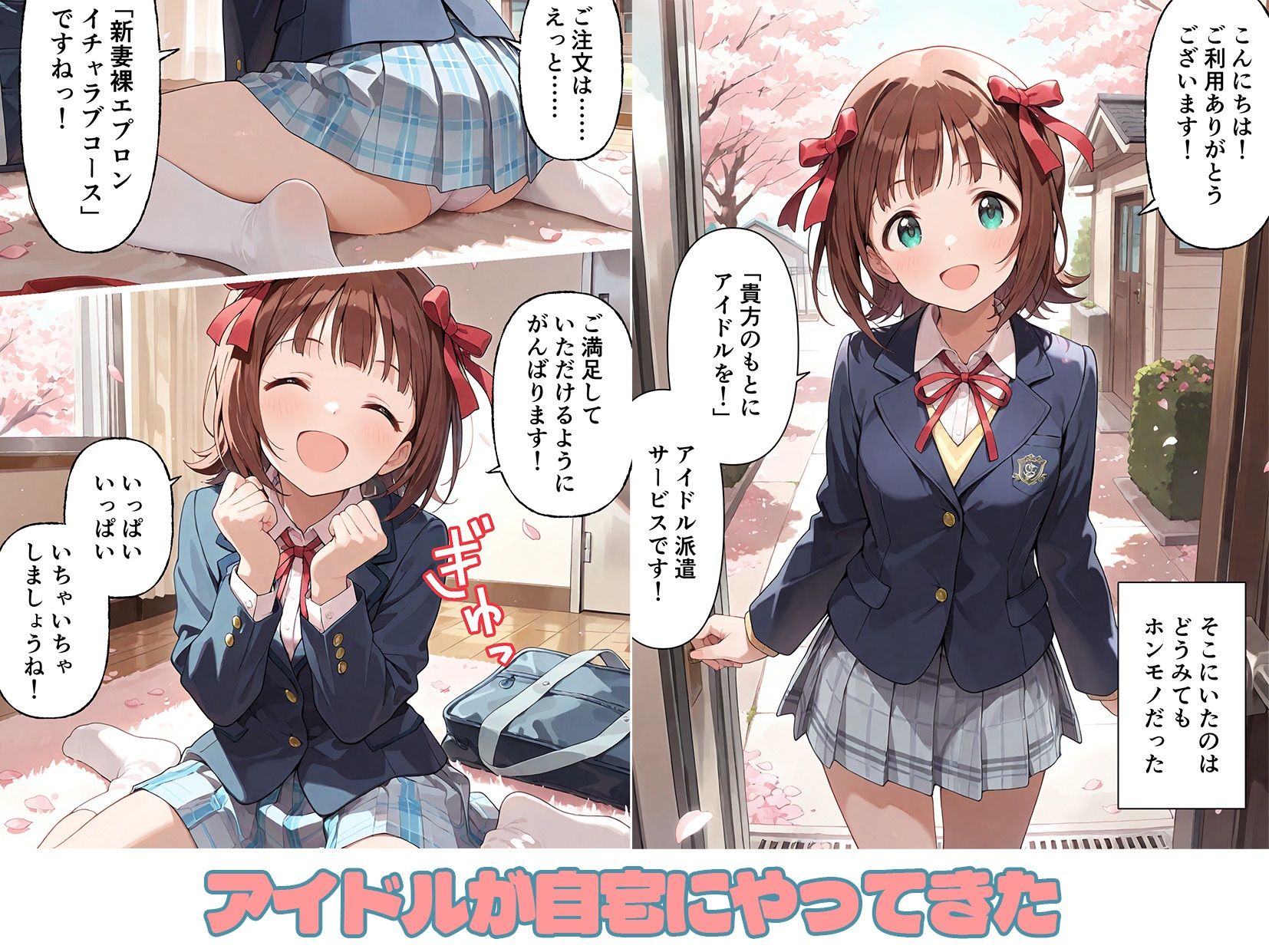 VIPファン限定！あなたのうちへアイドルをお届けします！ サンプル1ページ目