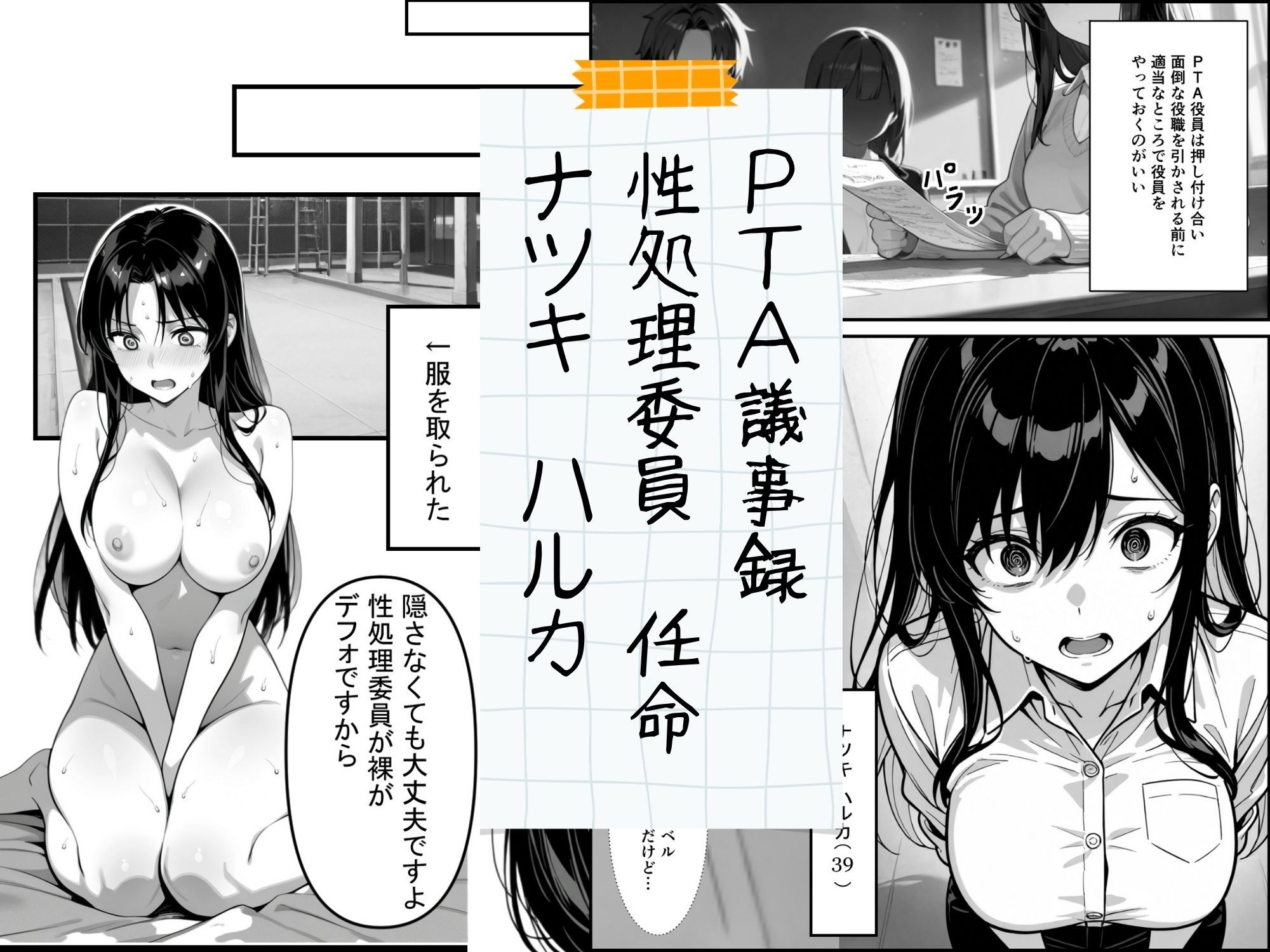 PTAの役員決めで性処理委員にされたナツキさん（39） サンプル1ページ目