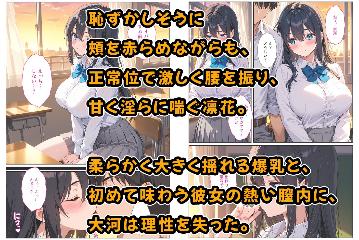 卒業式に処女をくれた爆乳幼馴染がAV女優になっていたので俺の愛とセックスで取り戻す！ サンプル2ページ目