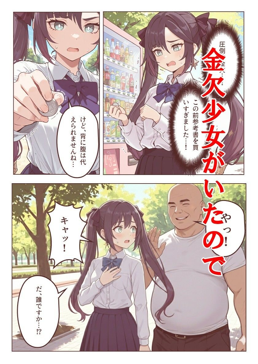 どこかで見た金欠美少女を指先一つで肉便器化 サンプル1ページ目
