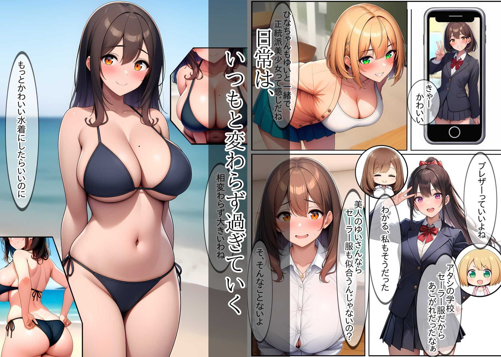 ゆいゆいな2  〜季節めぐり、ふたりの私〜 サンプル1ページ目