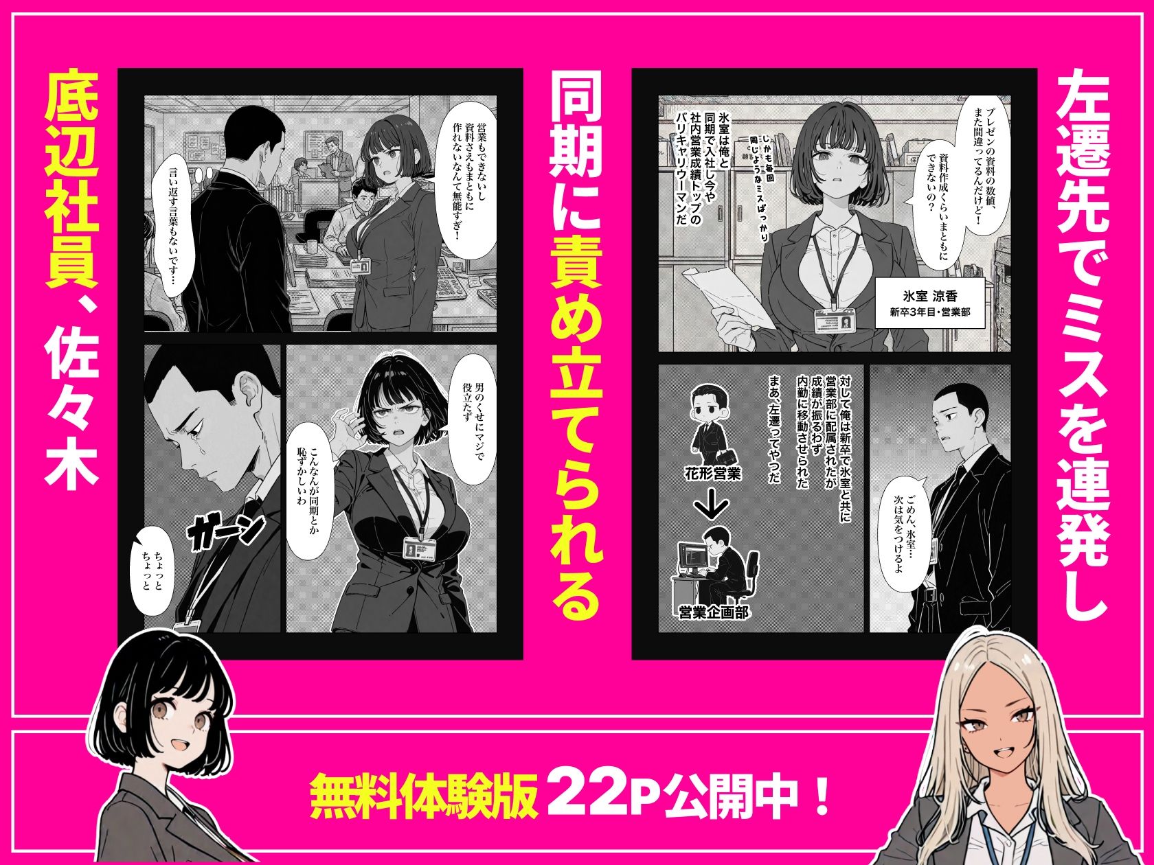 ◯◯しないと出れない部屋でパワハラ同期とアルハラ上司を性奴●にした物語 サンプル2ページ目