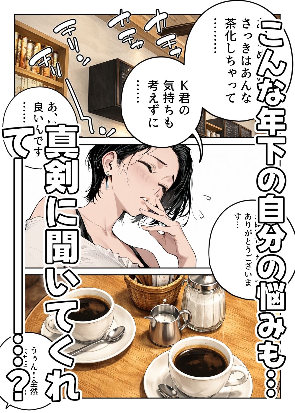 バ先のサイトウさん。 サンプル4ページ目