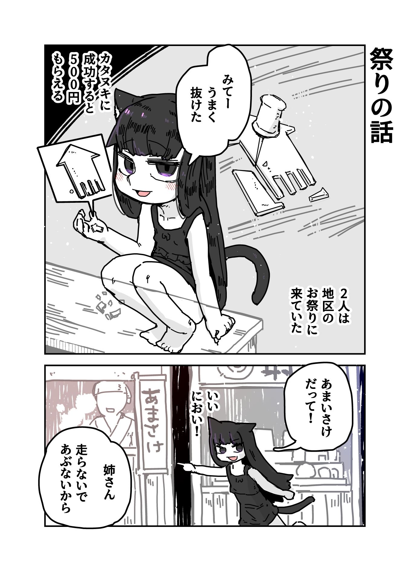 猫線地区の日常 サンプル3ページ目