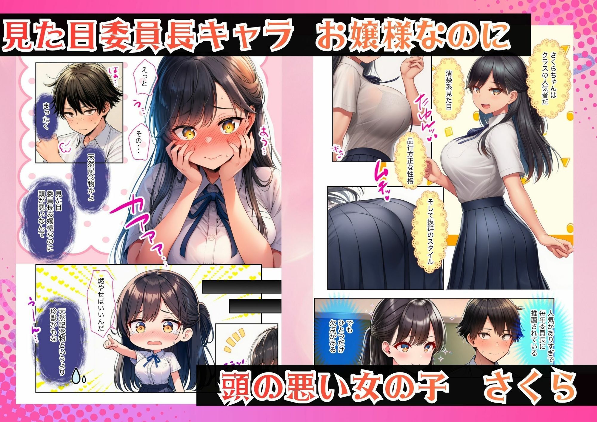 清楚で頭が悪くてエロマンガ大好きな彼女 サンプル1ページ目