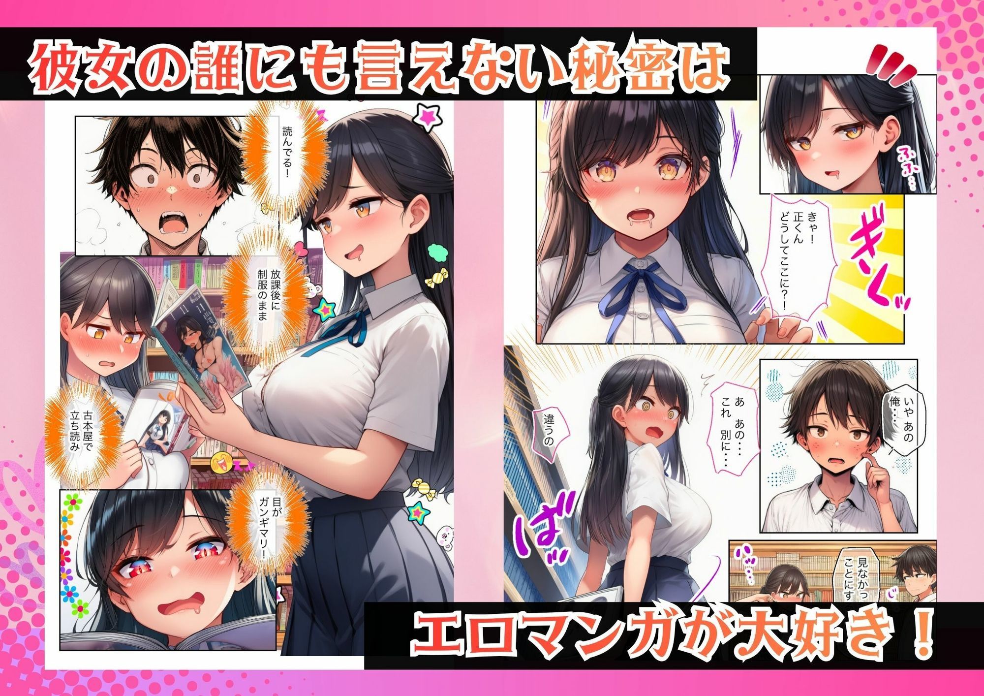 清楚で頭が悪くてエロマンガ大好きな彼女 サンプル2ページ目