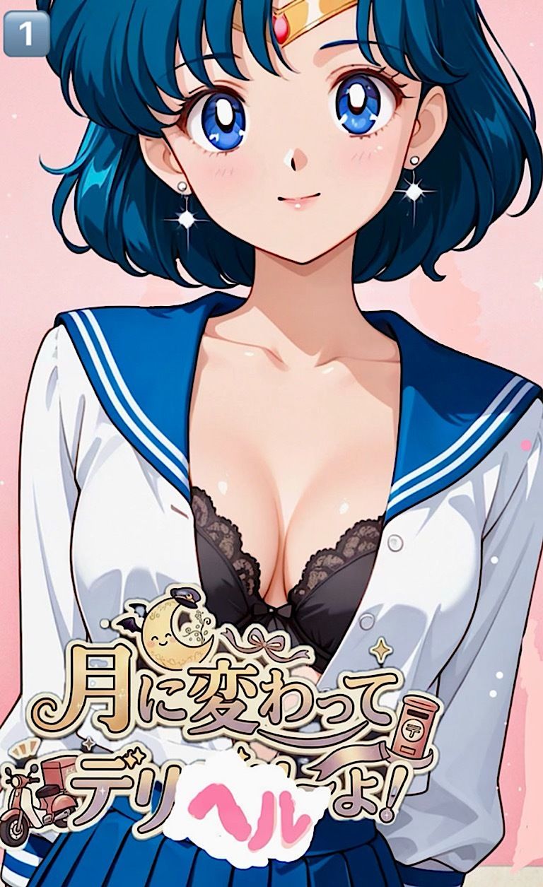 500ページ【月に変わってデリヘル よ！】セーラームー◯水◯亜美  火◯レイ！屈辱！訳ありデリヘルで弱みを握られお爺さん達100人以上と中出しセックス！コミック1巻 サンプル1ページ目
