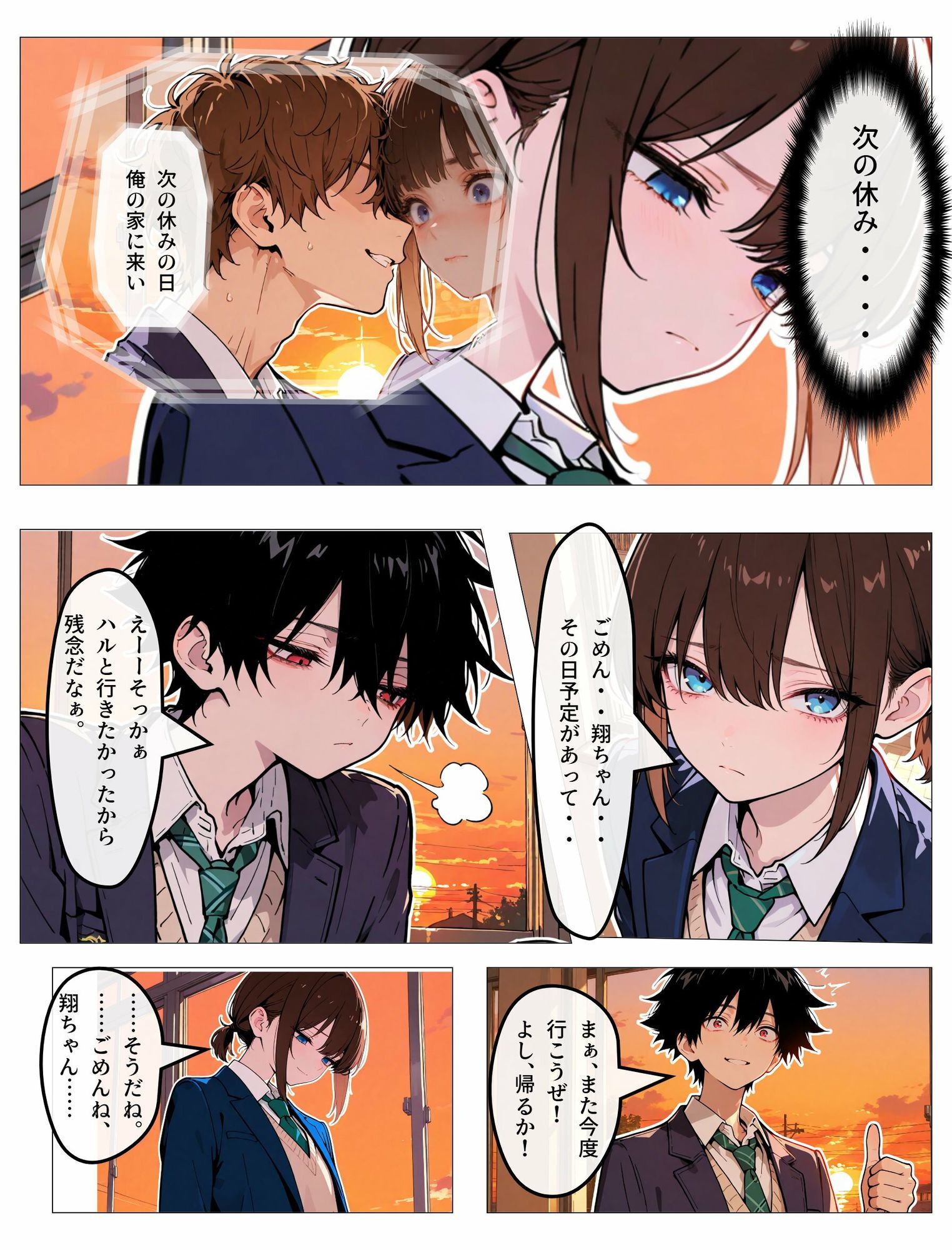 親友への恋心を隠す女装男子の裏垢がバレた日 サンプル3ページ目