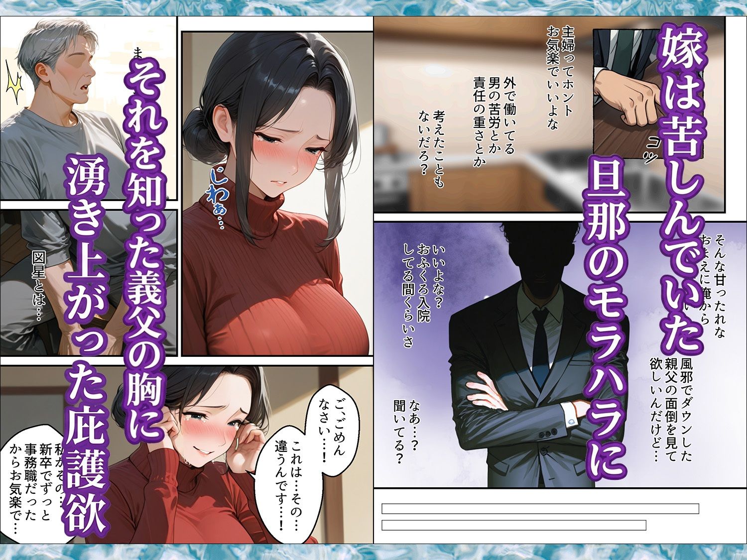 息子は知らない、義父のゆがんだ愛と執着・夫のモラハラに苦しむ清楚系巨乳妻の背徳 サンプル3ページ目